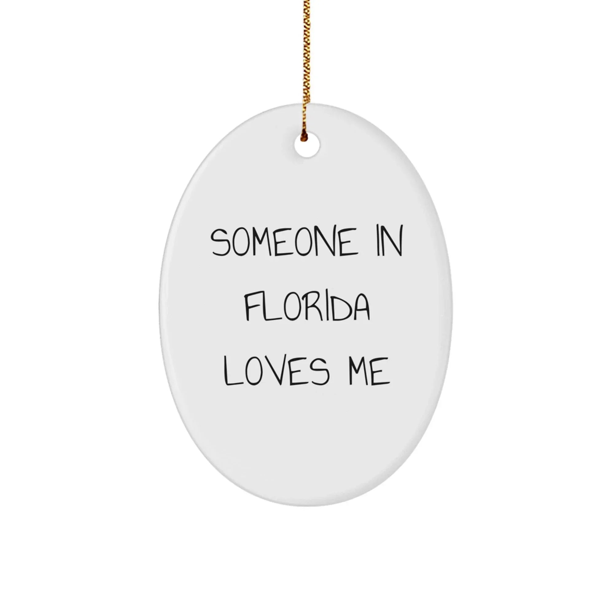 Florida Oval Ornament Gifts For Florida Lovers Christmas Decoration