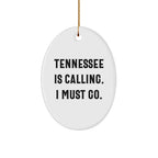 Tennessee Calling Oval Ornament, Funny Quote Gifts