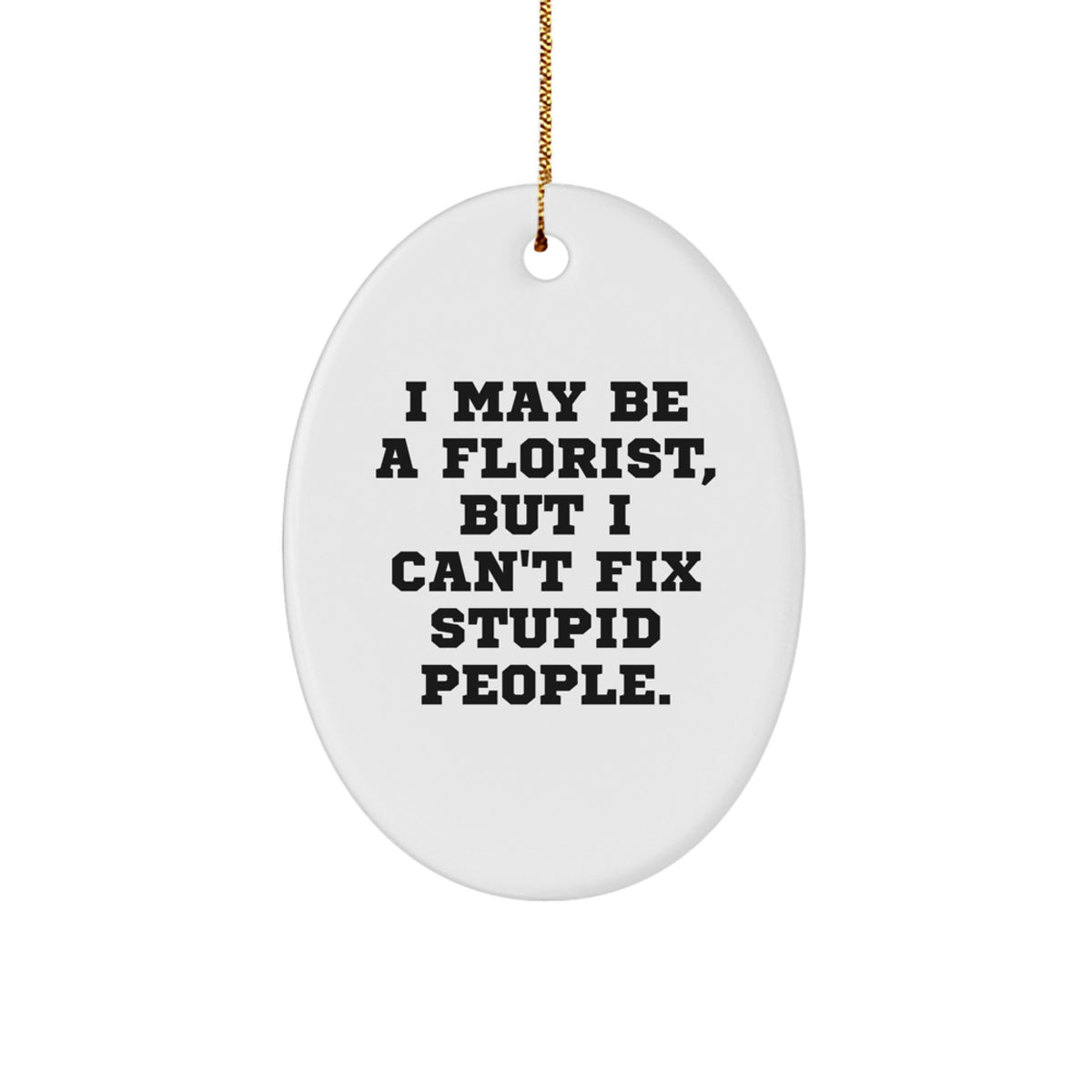 Hilarious Florist Novelty Christmas Ornament for Friends Gift - Image 1