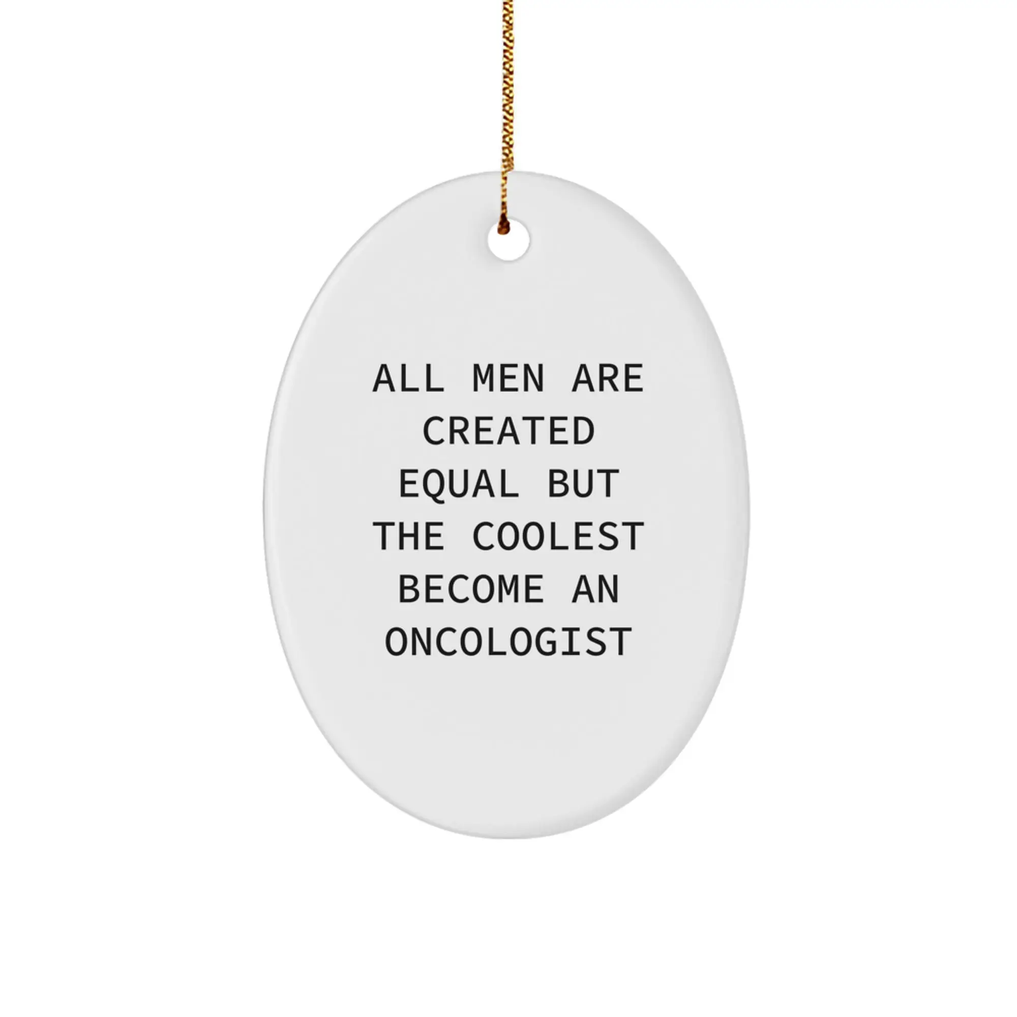 Oncologist Celebrated Keepsake Christmas Ornament for Him Gift - Image 1