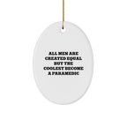Gifts from Men - Rescue Worker Oval Ornament - Funny Quote - Christmas Unique Gifts for Rescue Worker Friends - Image 1