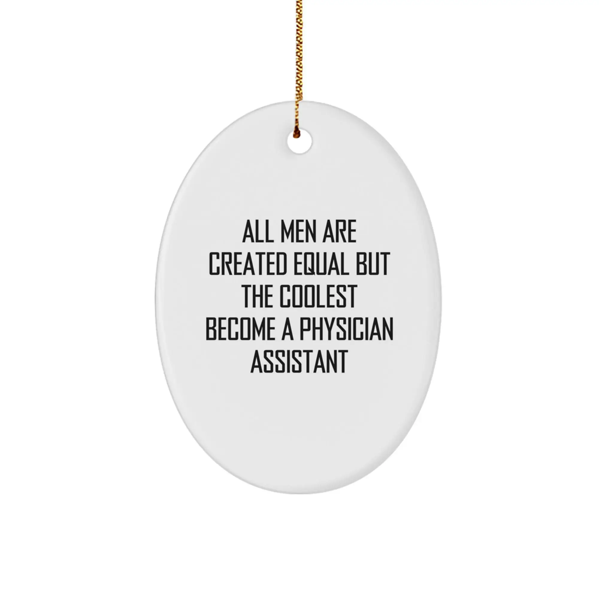 Favorite Physician Assistant Oval Ornament for Kids Christmas Gift - Image 1