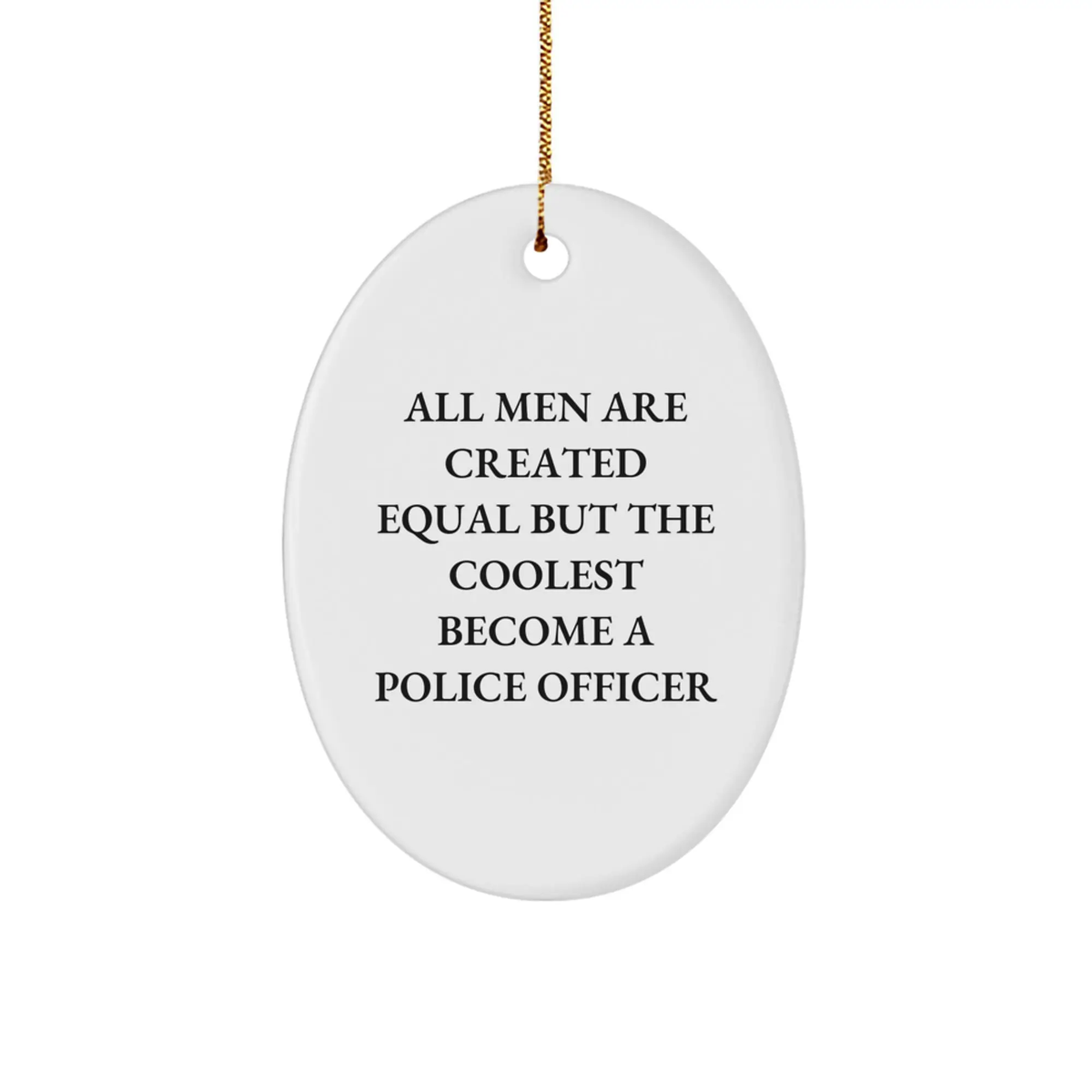 Police Officer Christmas Ornament Idea for Coworkers Gift - Image 1