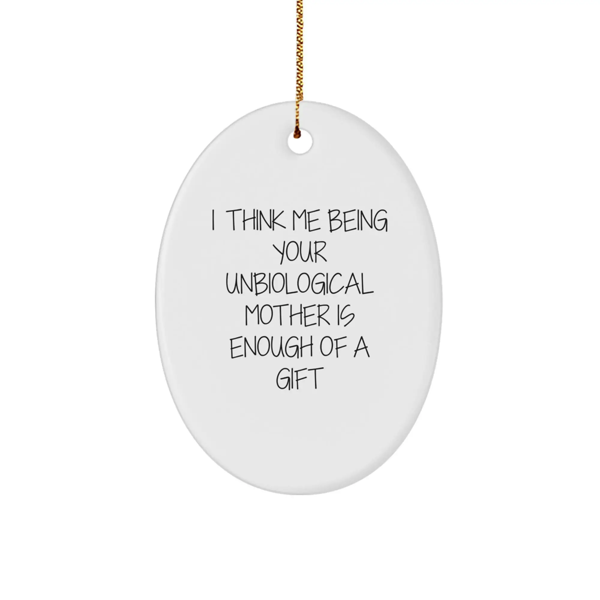 Christmas Gift Thoughtful Unbiological Mother Ornament for an Aunt - Image 1