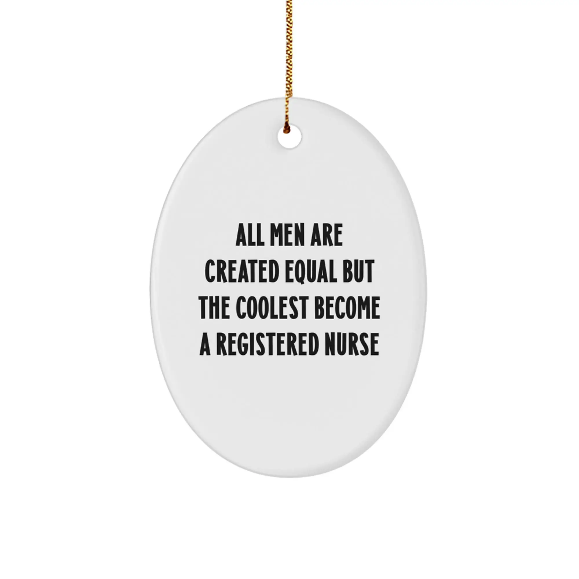Registered Nurse Novelty Christmas Ornament for Friends Gift - Image 1