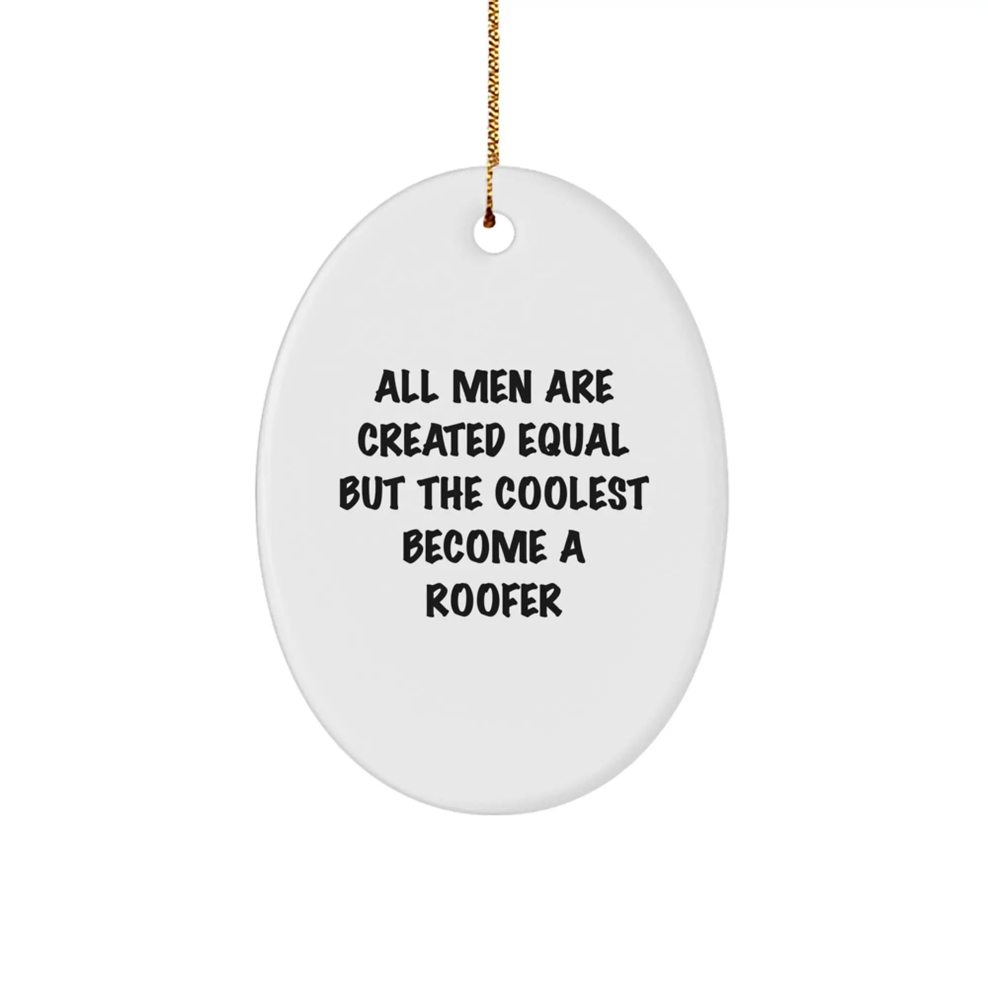 Christmas Gift for Her Roofer Ornament Present - Image 1