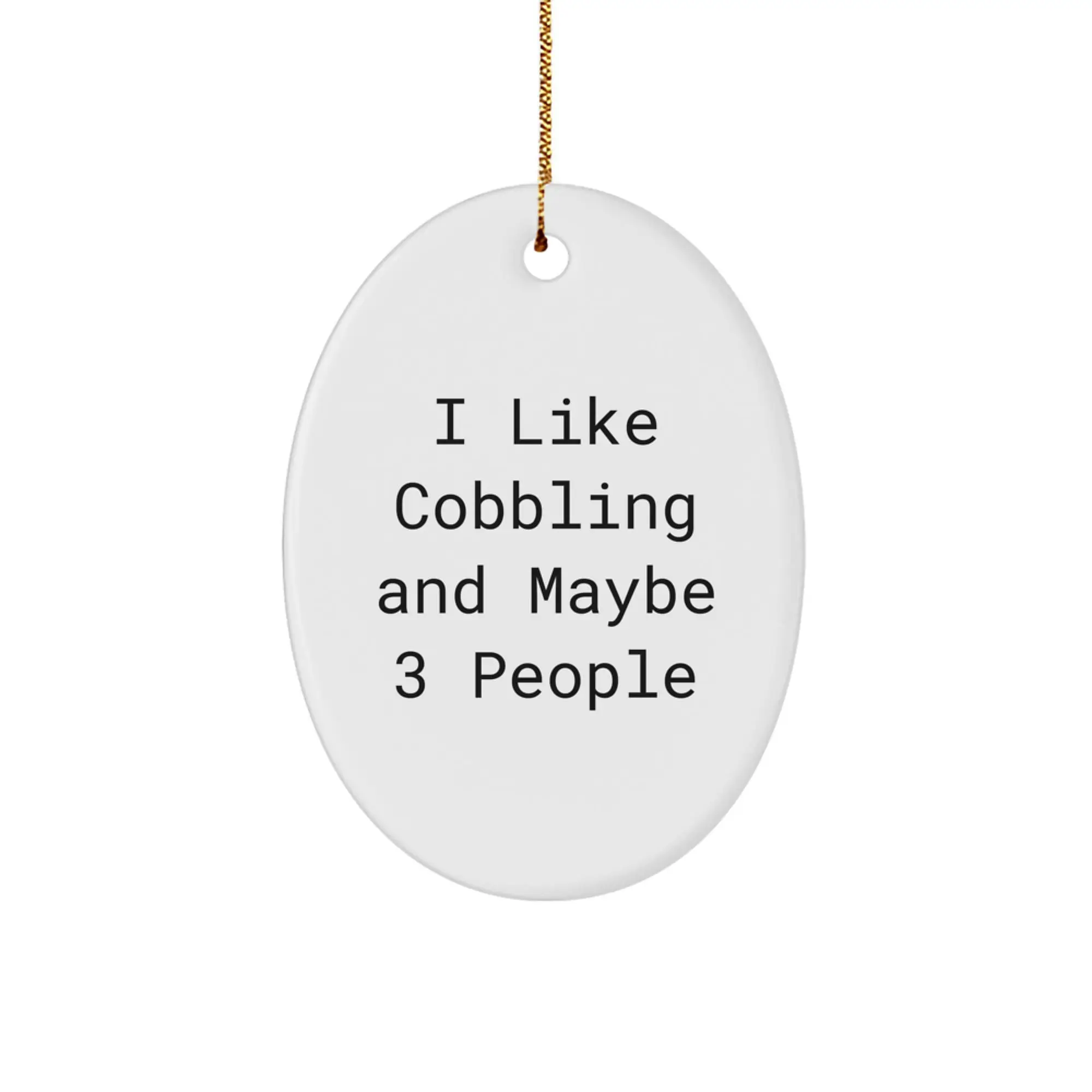 Cobbling Keepsake Christmas Ornament for Him Gift Holiday Bright - Image 1