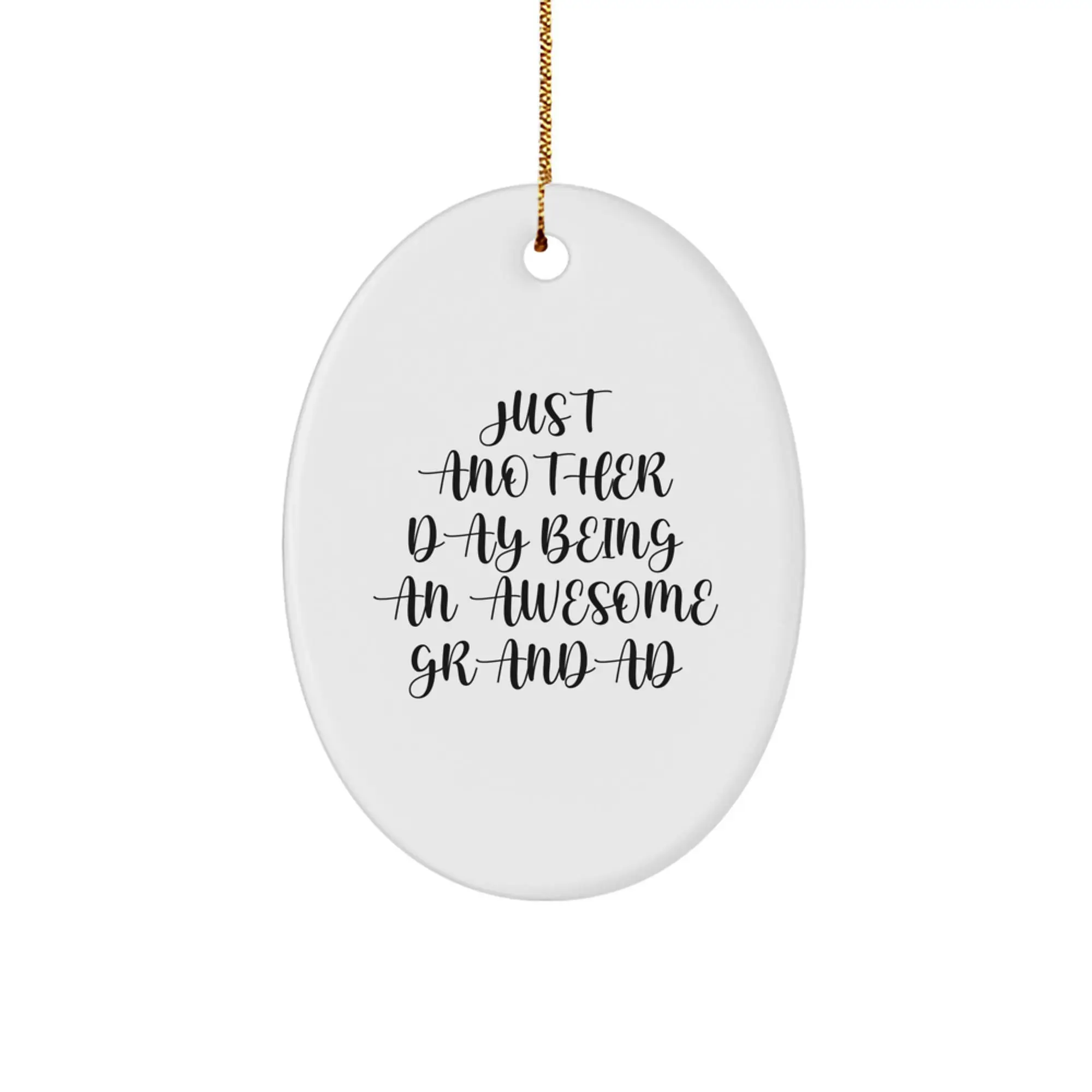 Grandad Oval Ornament Idea for Coworkers Christmas Gift Keepsake - Image 1