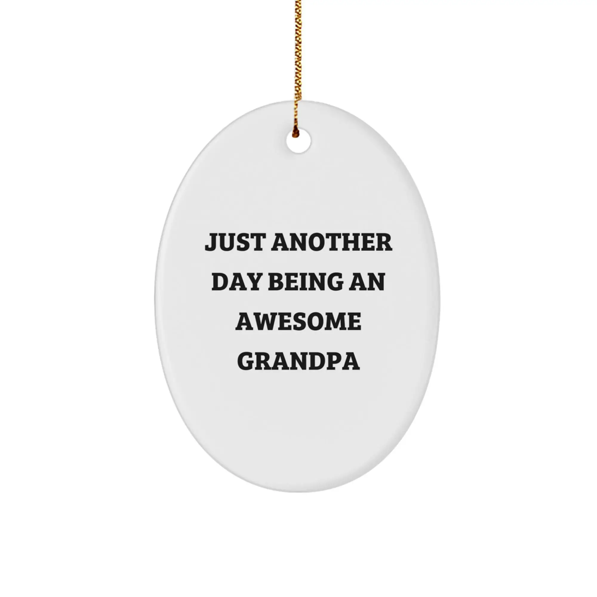 Grandpa Keepsake Christmas Ornament for Him Gift - Image 1