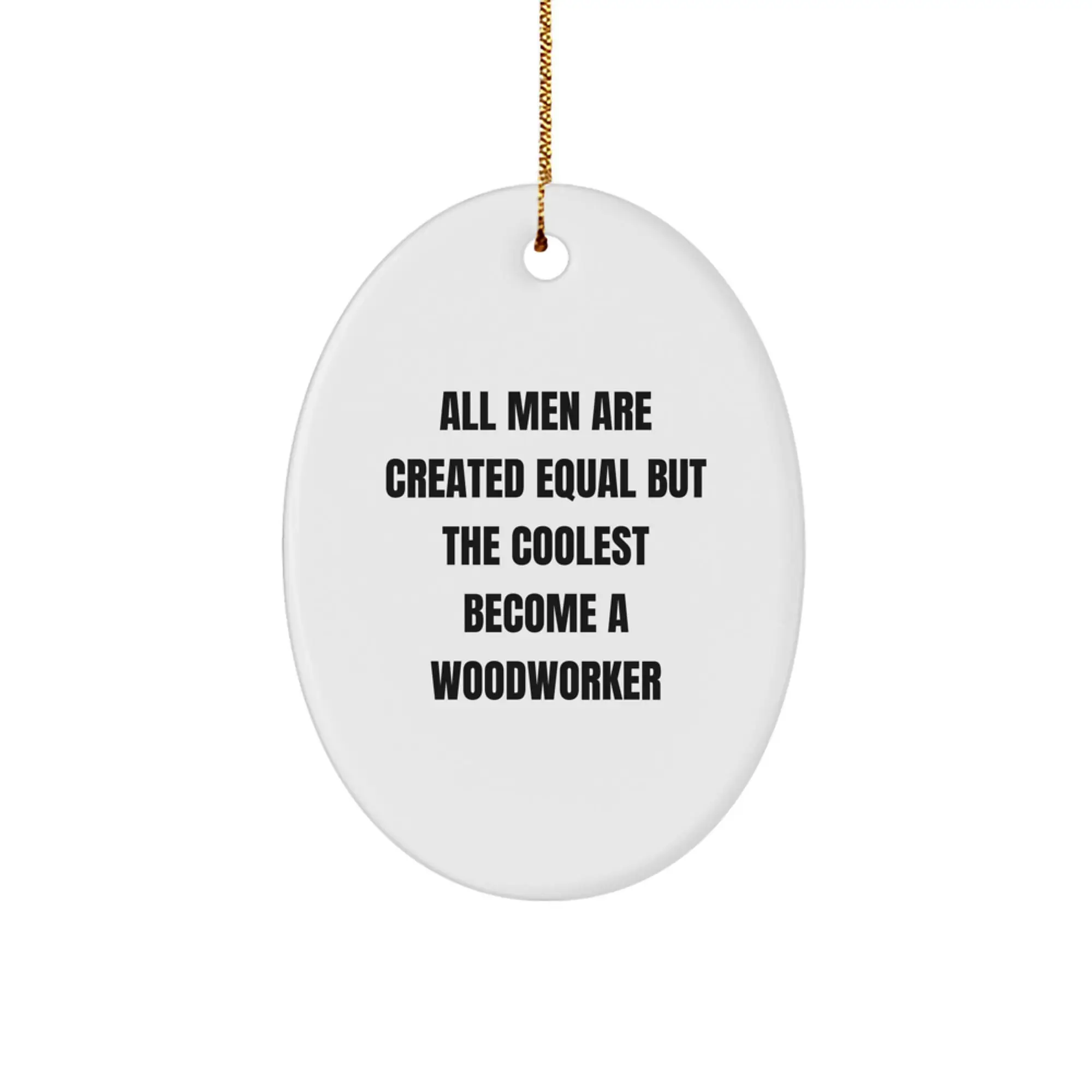 Woodworker Keepsake Christmas Ornament for Him Gift - Image 1