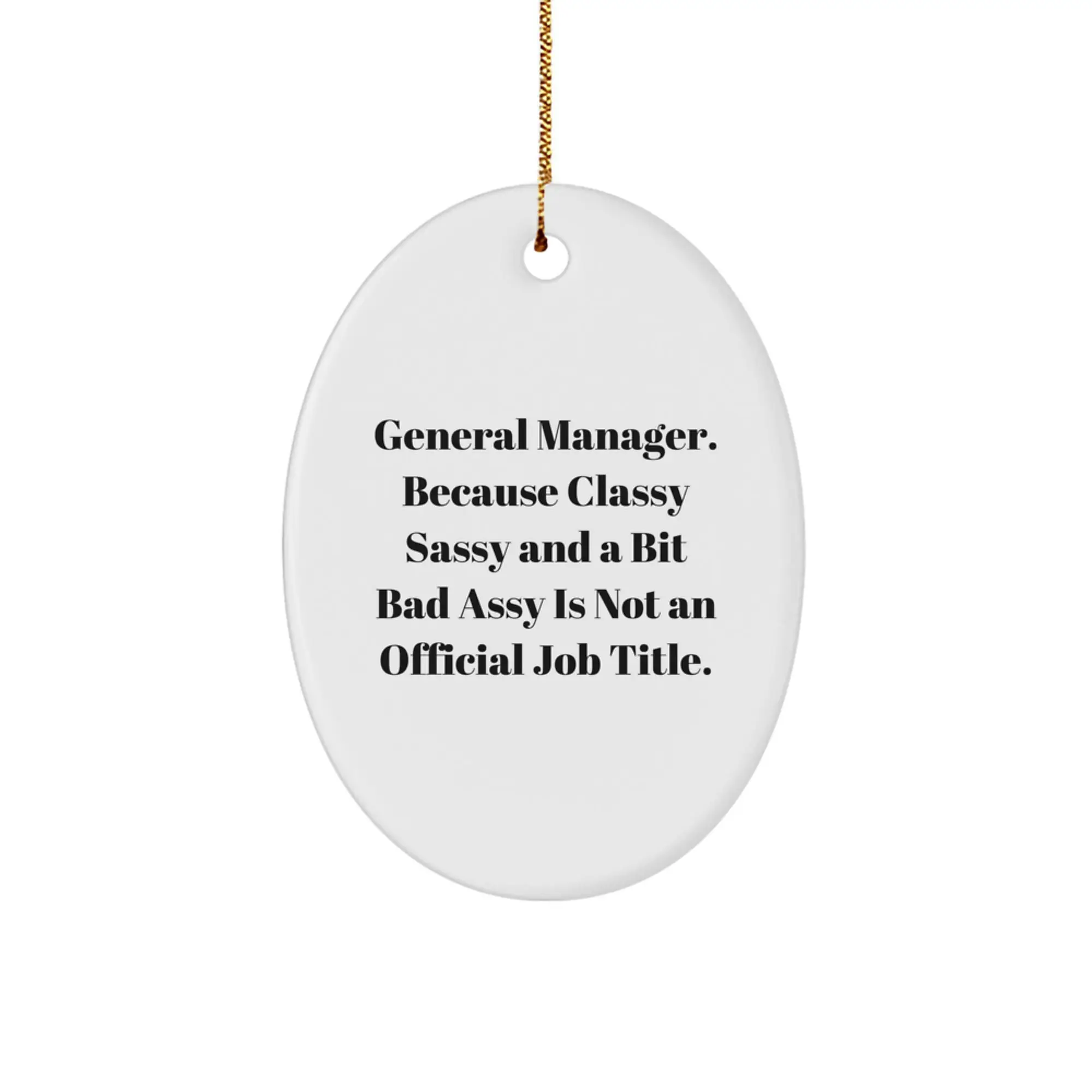 General Manager Christmas Ornament Idea for Coworkers Gift - Image 1