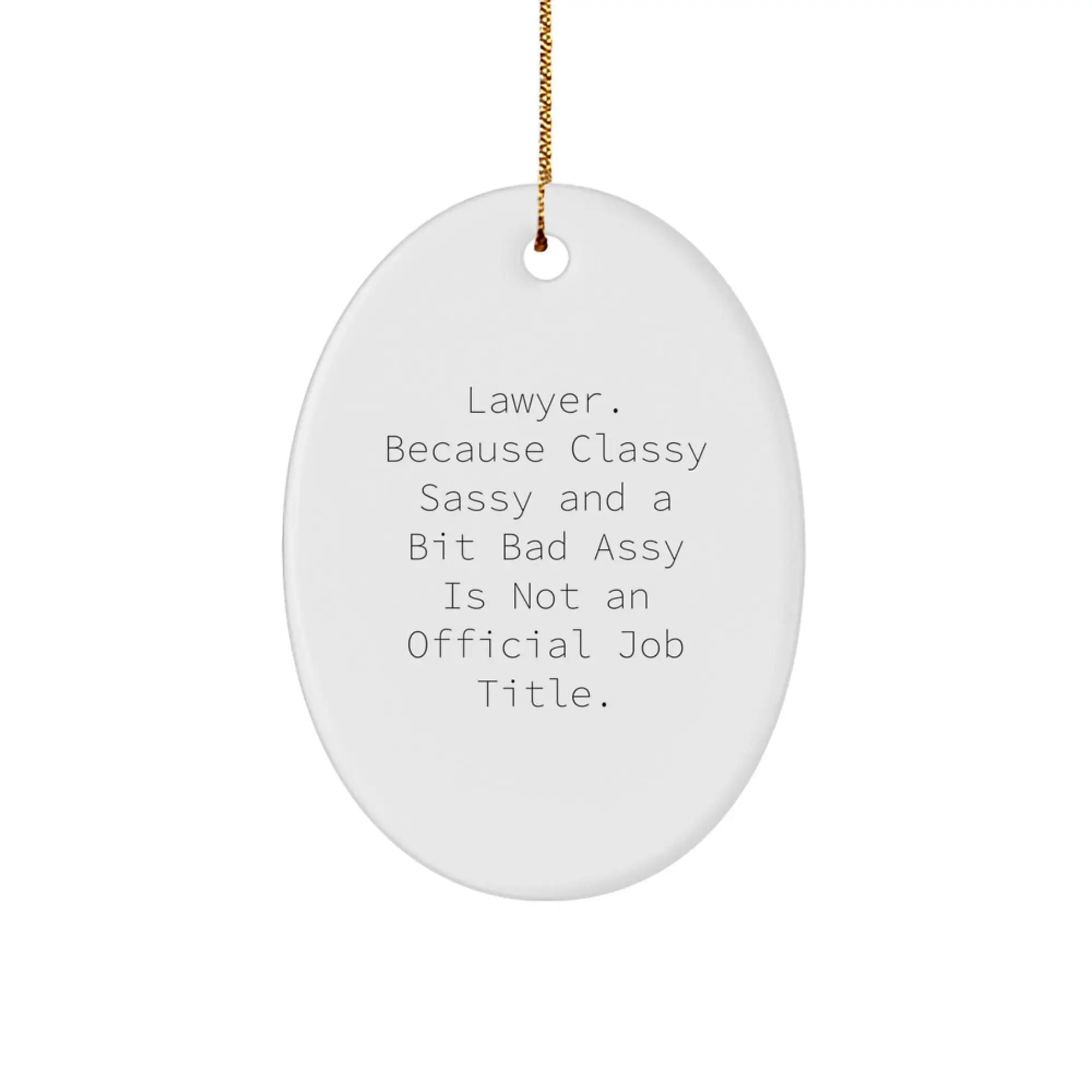 Lawyer Keepsake Christmas Ornament for Him Surprise Vivid Charm Gift - Image 1