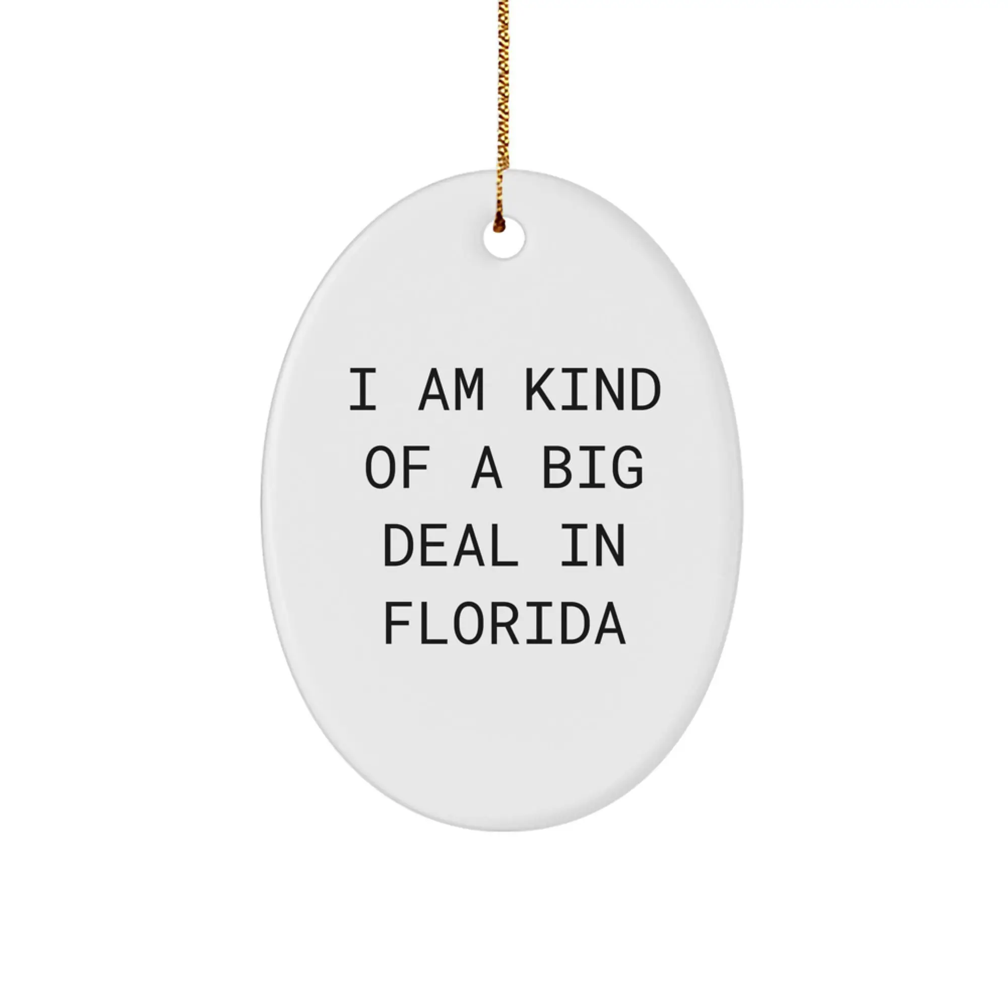 Florida Quote Christmas Ornament for Coworkers – Favorite Gift - Image 1