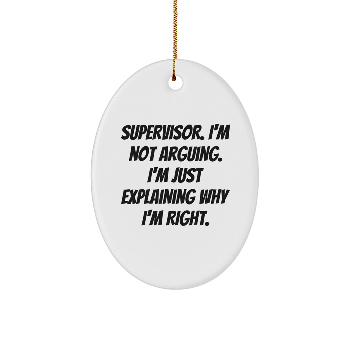Collectible Supervisor Christmas Ornament for Neighbors Gift – Not - Image 1