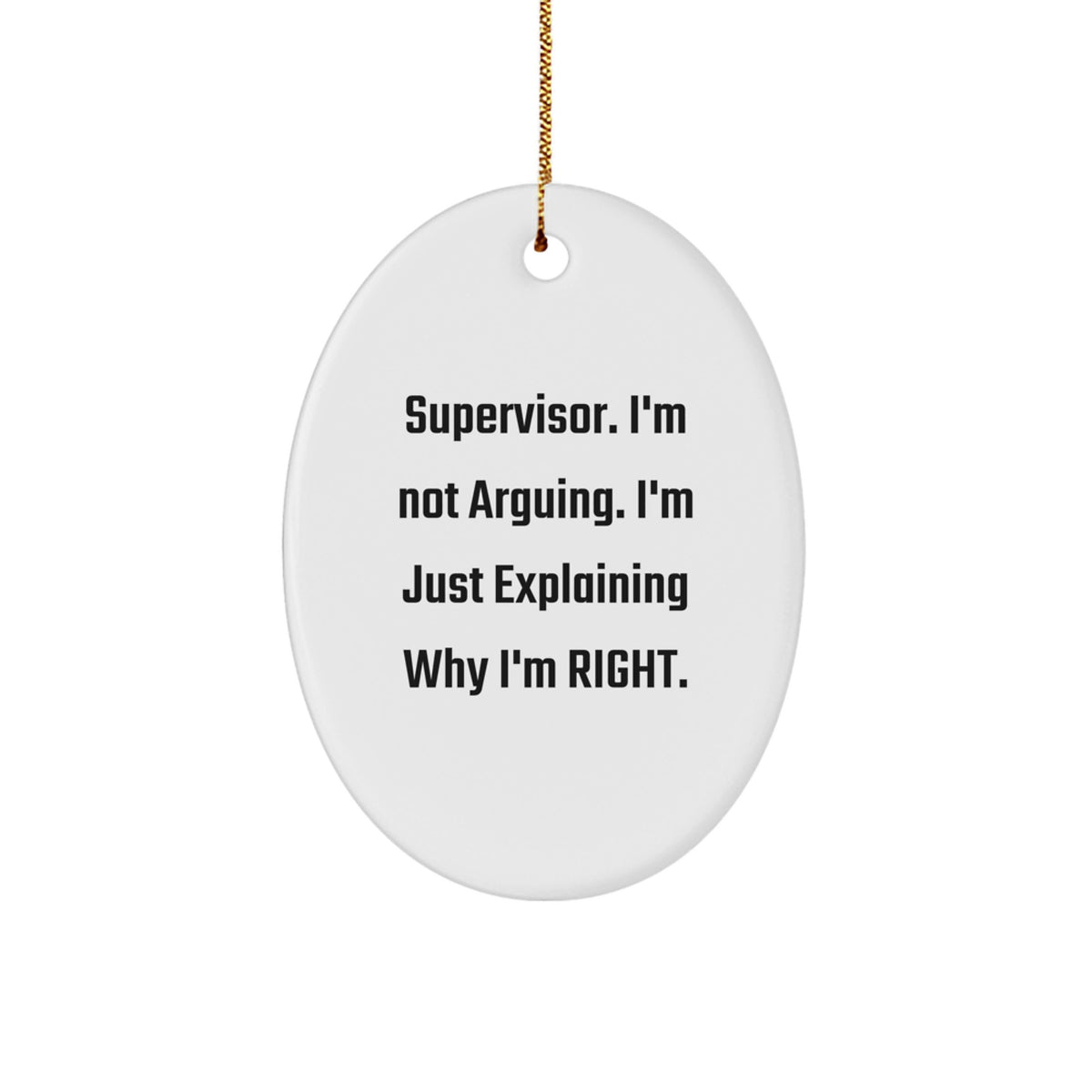 Family Treasure Supervisor Christmas Ornament for Family Unique Gift - Image 1