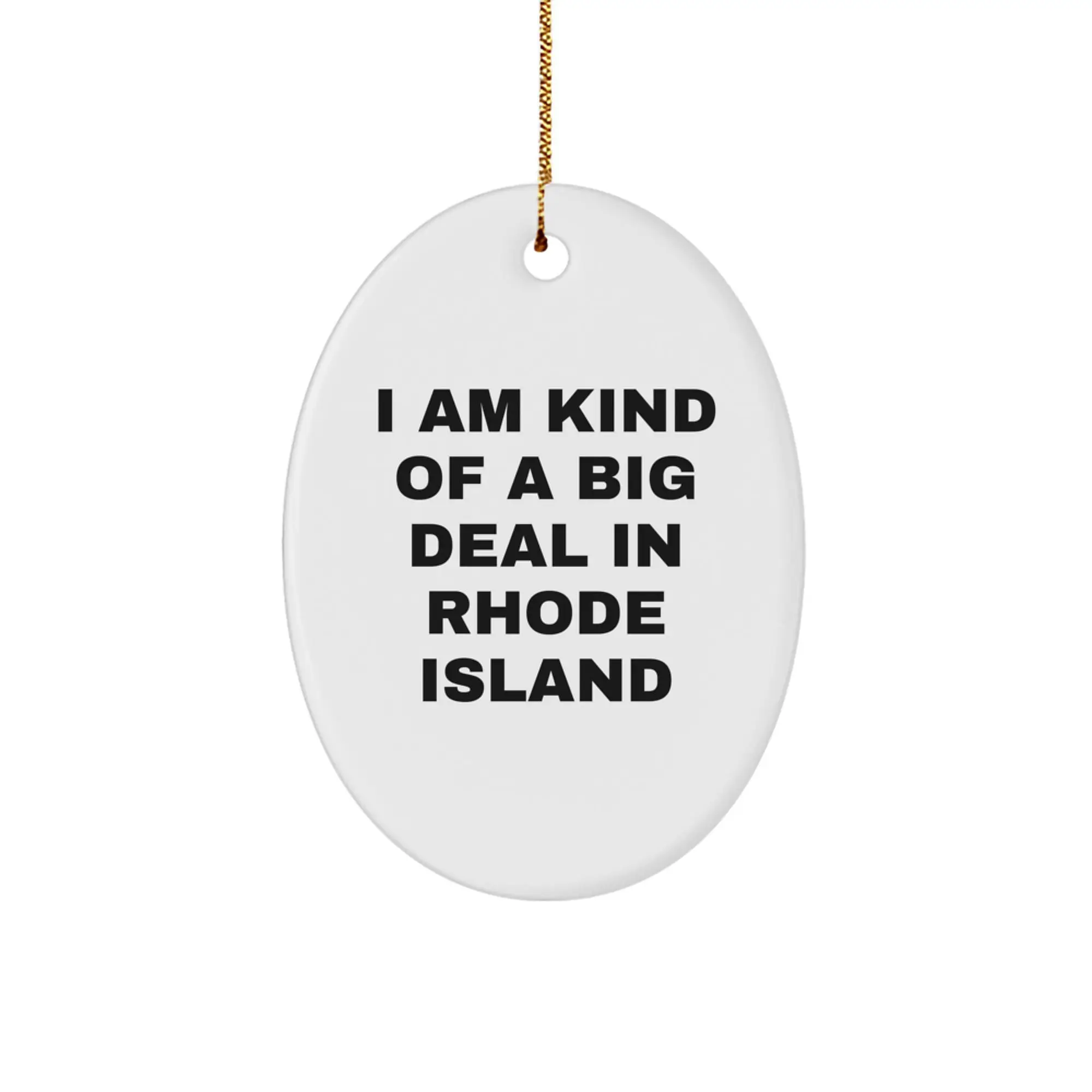 Rhode Island Keepsake Christmas Ornament for Him Gift - Image 1