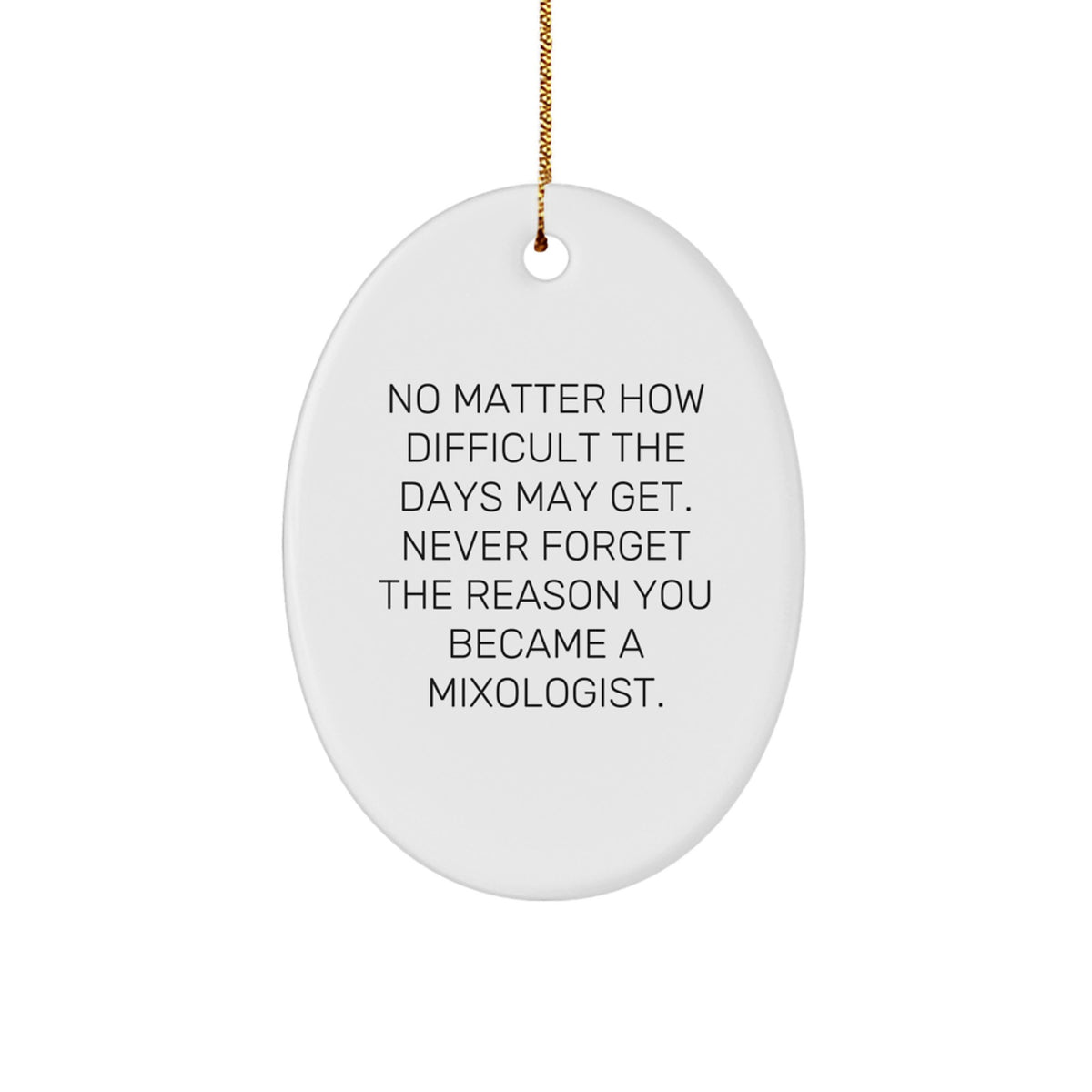 Christmas Gift Keepsake Ornament for Her Mixologist Present - Image 1