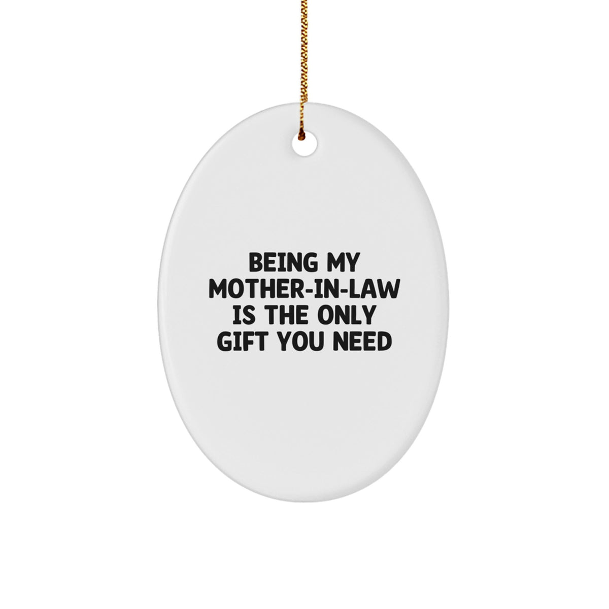 Witty Mother-in-Law Christmas Ornament Gift for Friends – Novelty - Image 1
