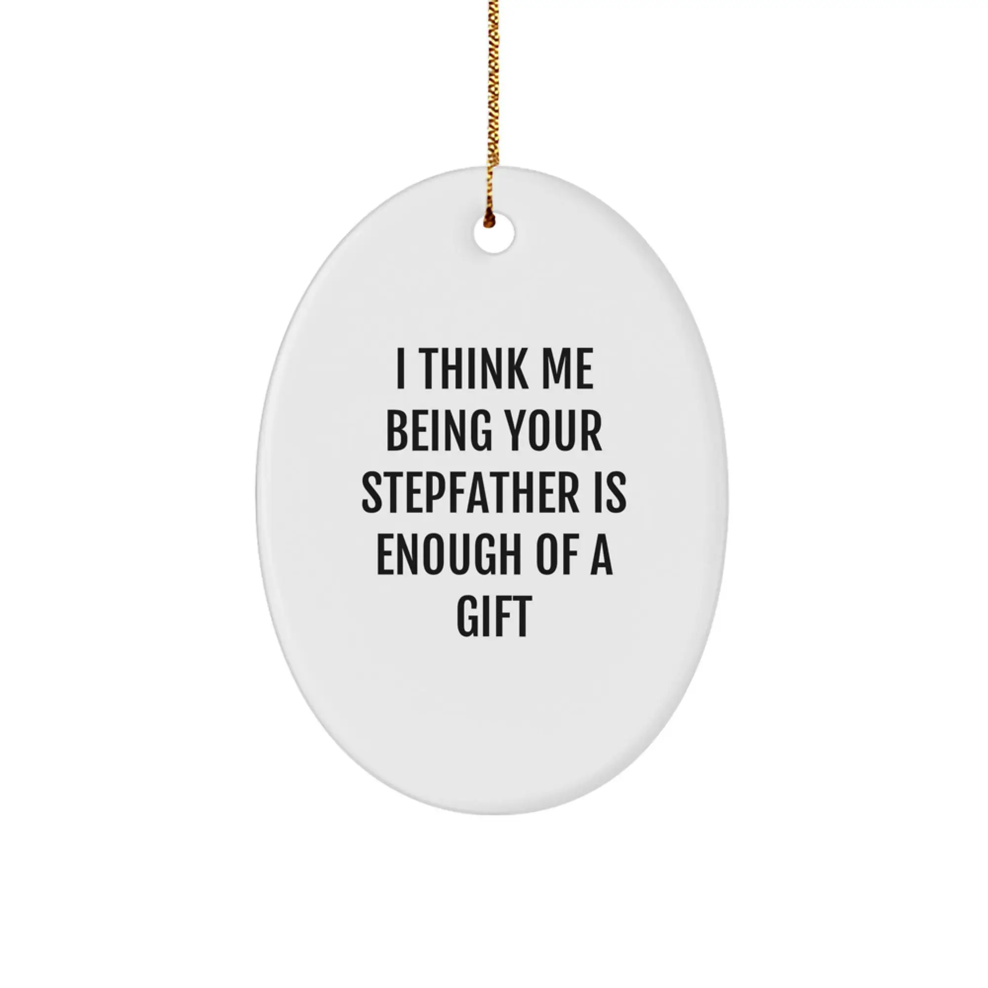 Stepfather Keepsake Christmas Ornament for Him Gift - Image 1