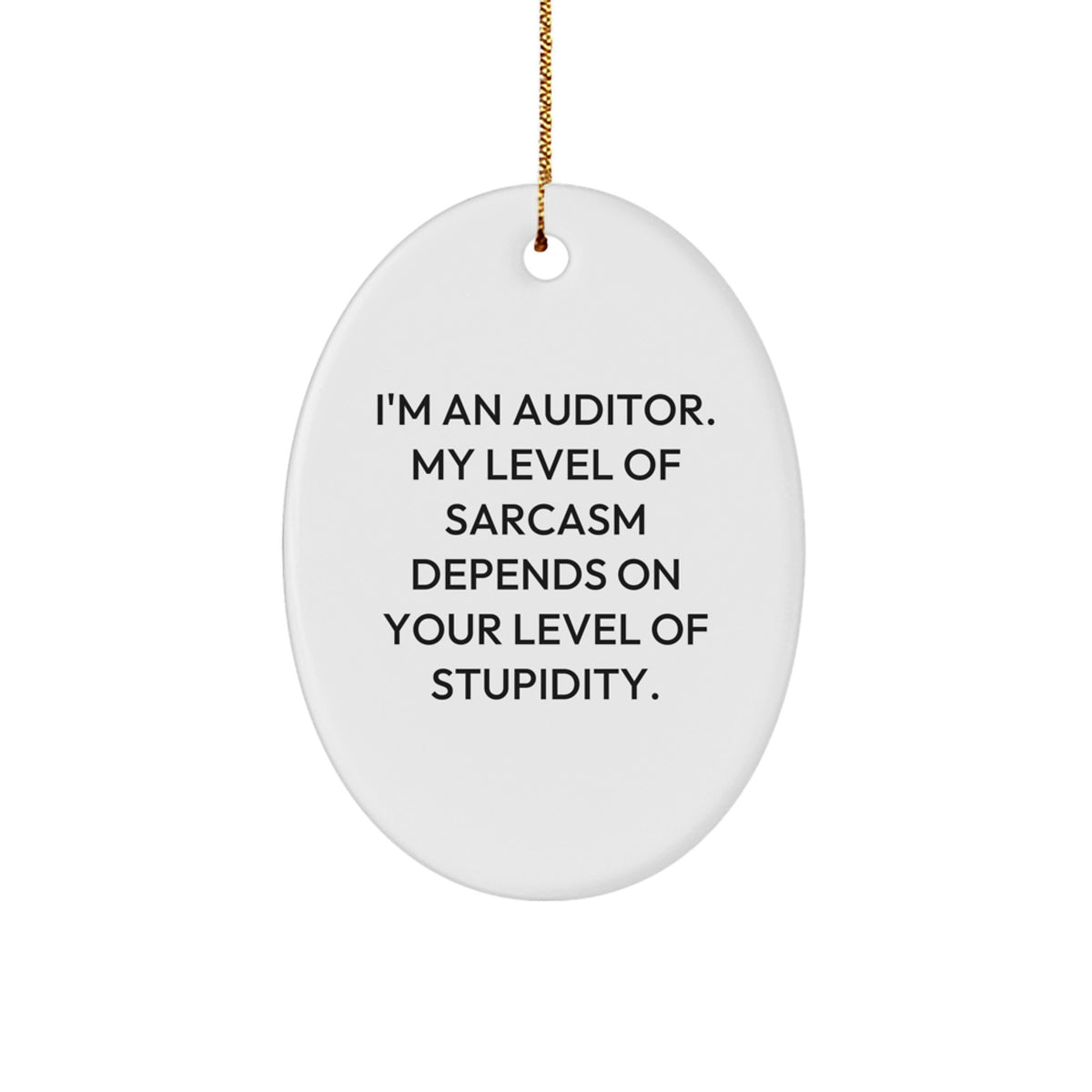 Auditor Keepsake Christmas Ornament for Him Gift - Image 1