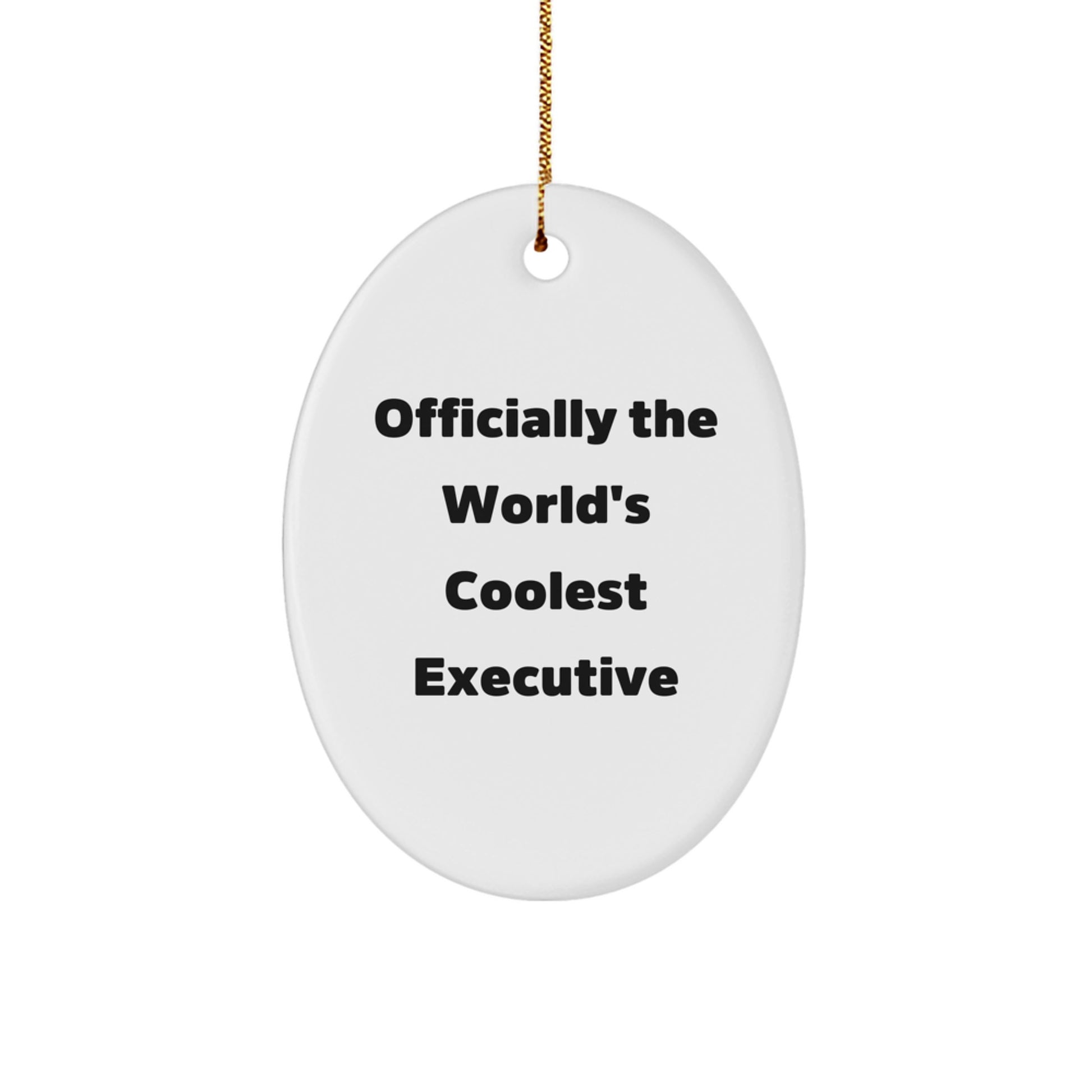 Funny Executive Oval Ornament Gifts from Friends and Family for Coolest Executive - Image 1