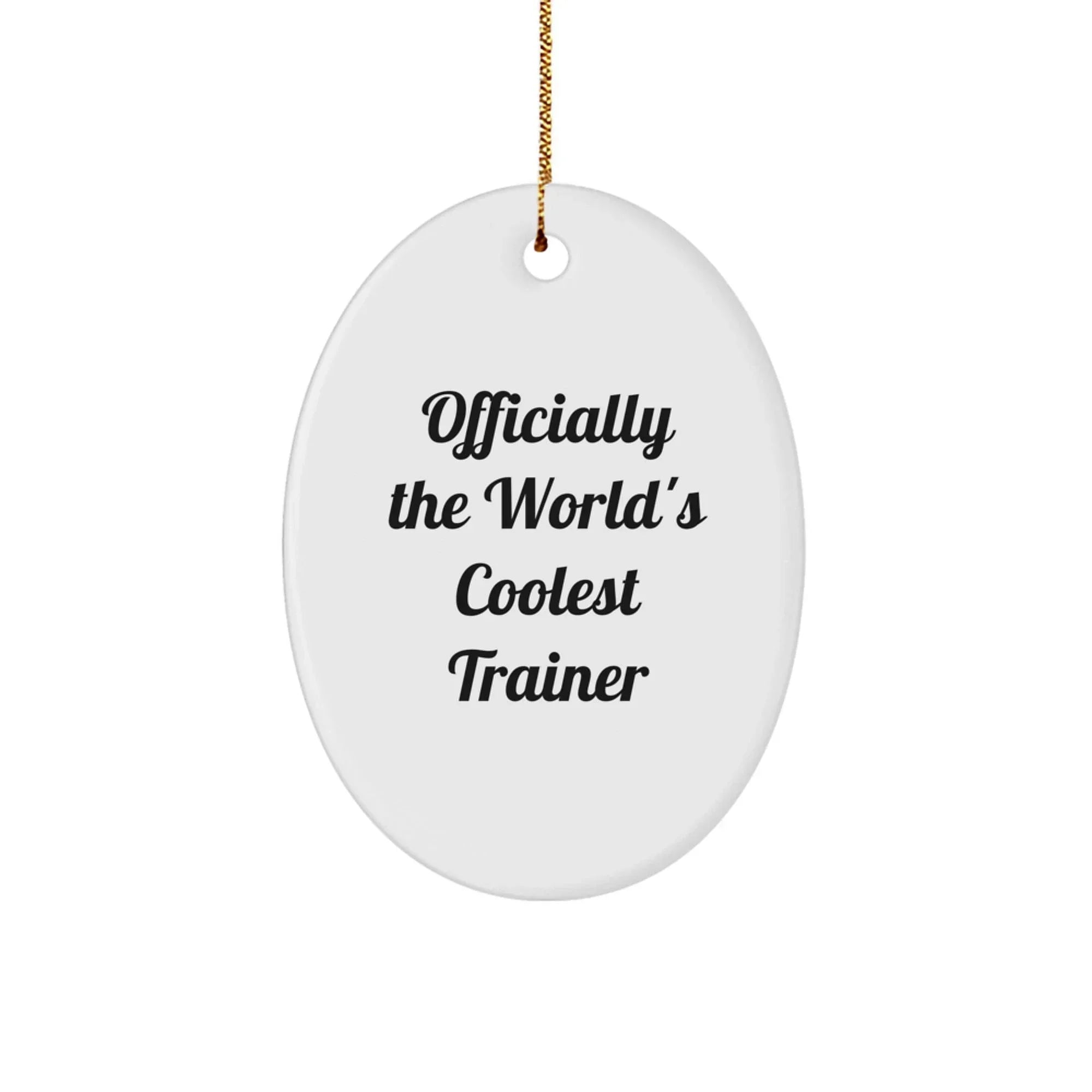 Funny Oval Trainer Gifts for Men Friends Christmas Unique Present from Family