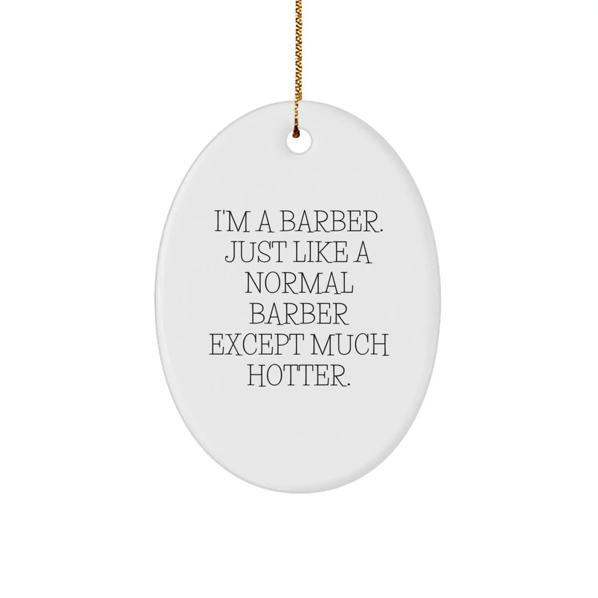 Sassy Barber Novelty Christmas Ornament for Friends Gift - Image 1