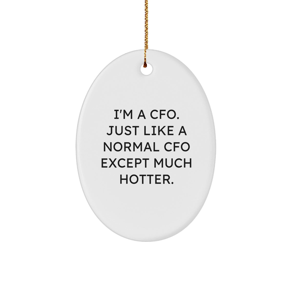 Christmas Ornament Funny Cfo Gift Idea for Coworkers - A Holiday - Image 1