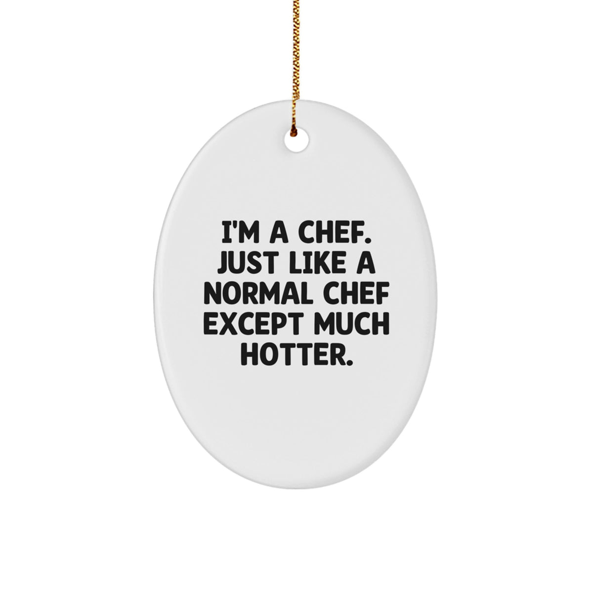 Christmas Gift for Her A Cheeky Chef Christmas Ornament Present - Image 1