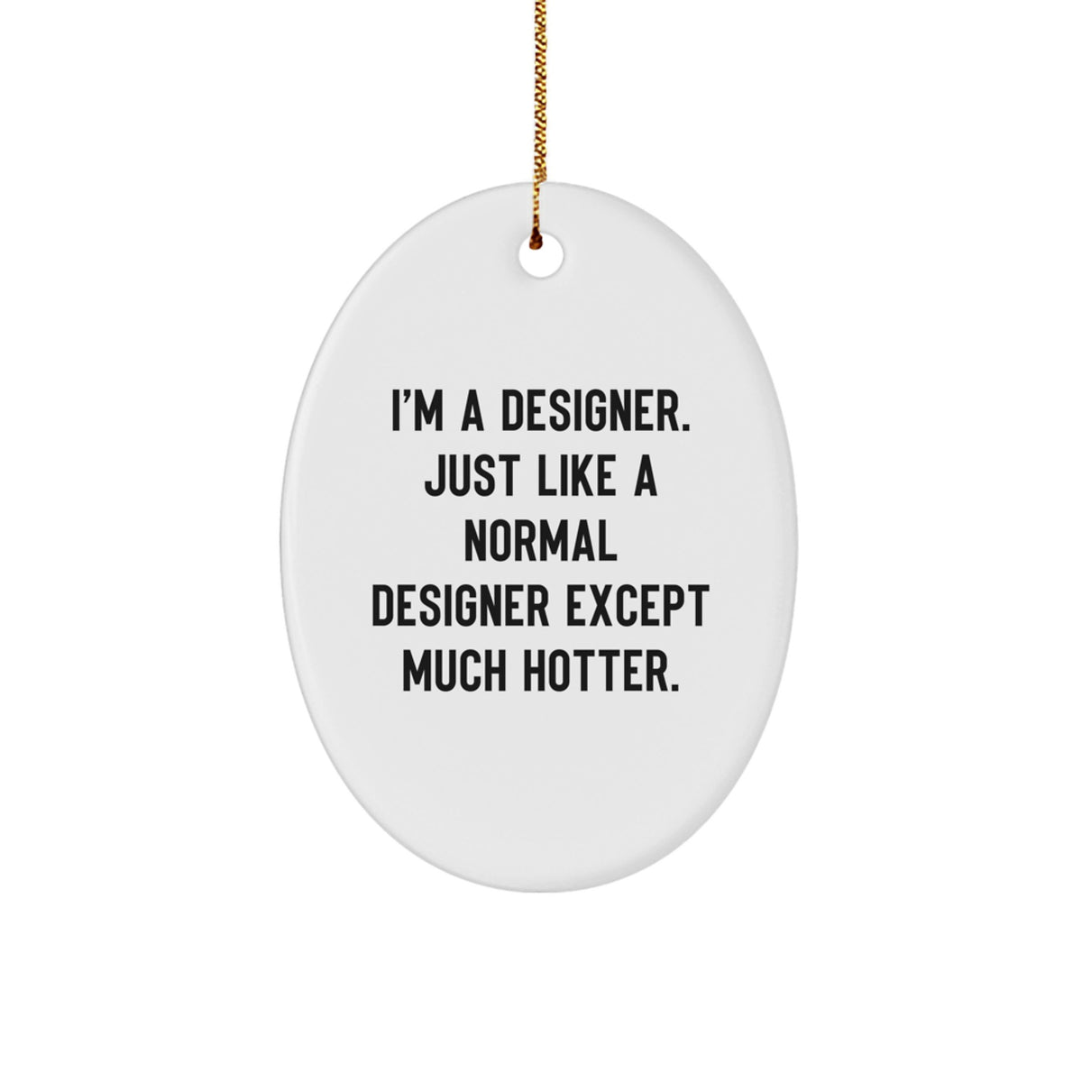 Designer Christmas Ornament Gift for Him - A Hotter Keepsake - Image 1