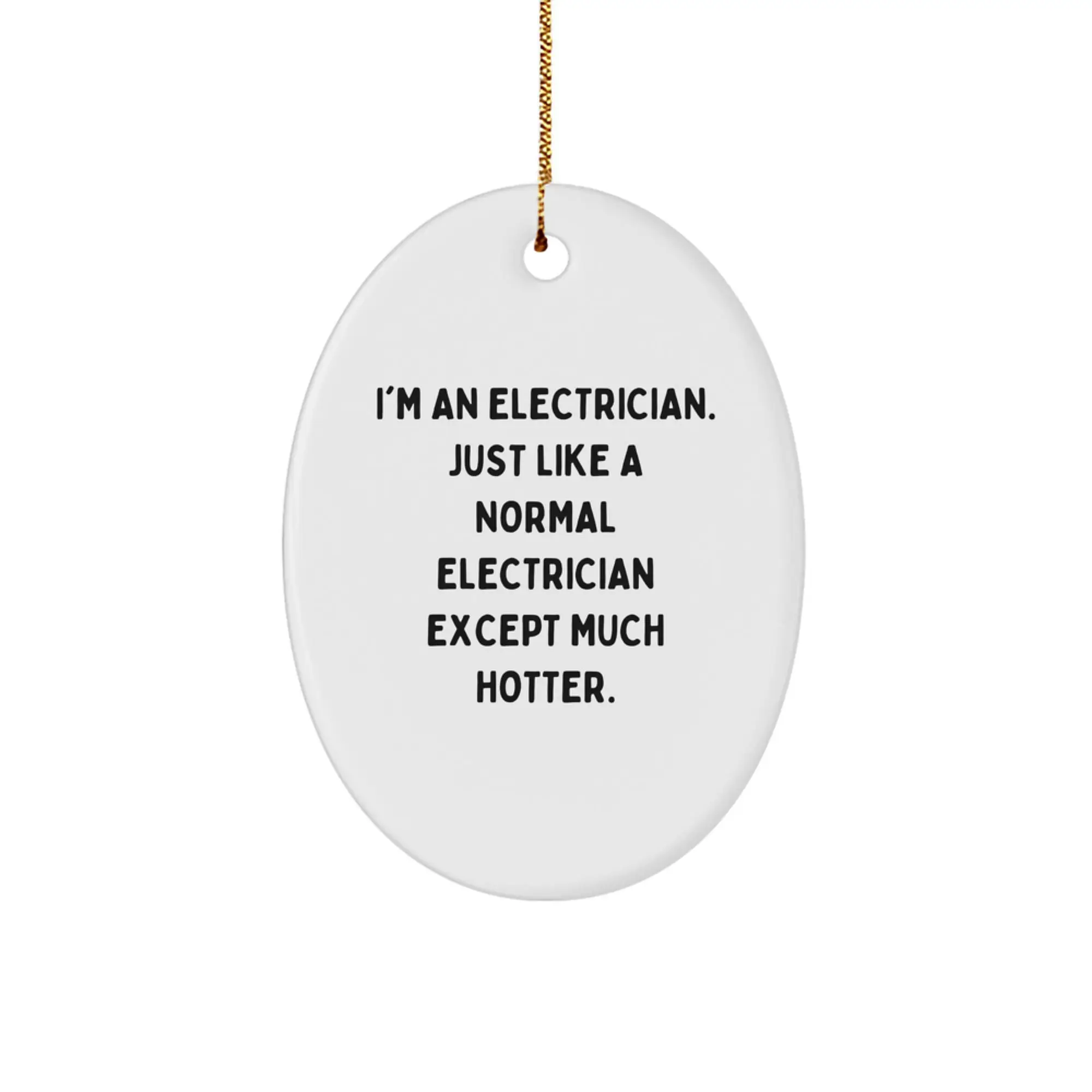 Electrician Keepsake Christmas Ornament for Him Gift - Image 1