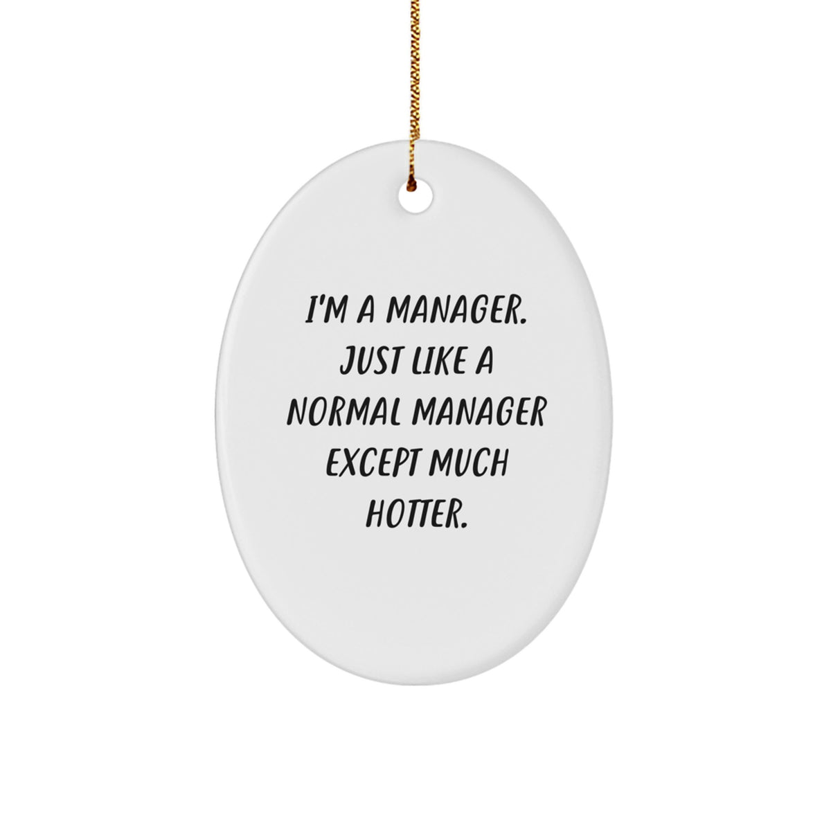 Christmas Gift Manager Christmas Ornament - A Hotter Tone Keepsake - Image 1