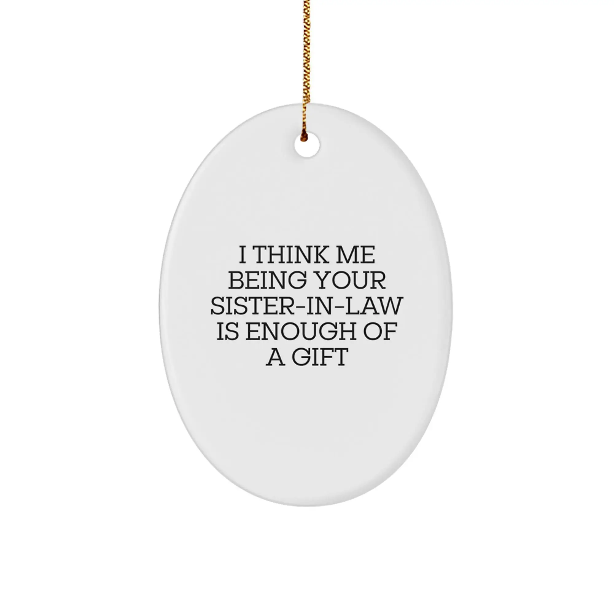 Sister-in-law Keepsake Holiday Christmas Ornament for Him Gift - Image 1