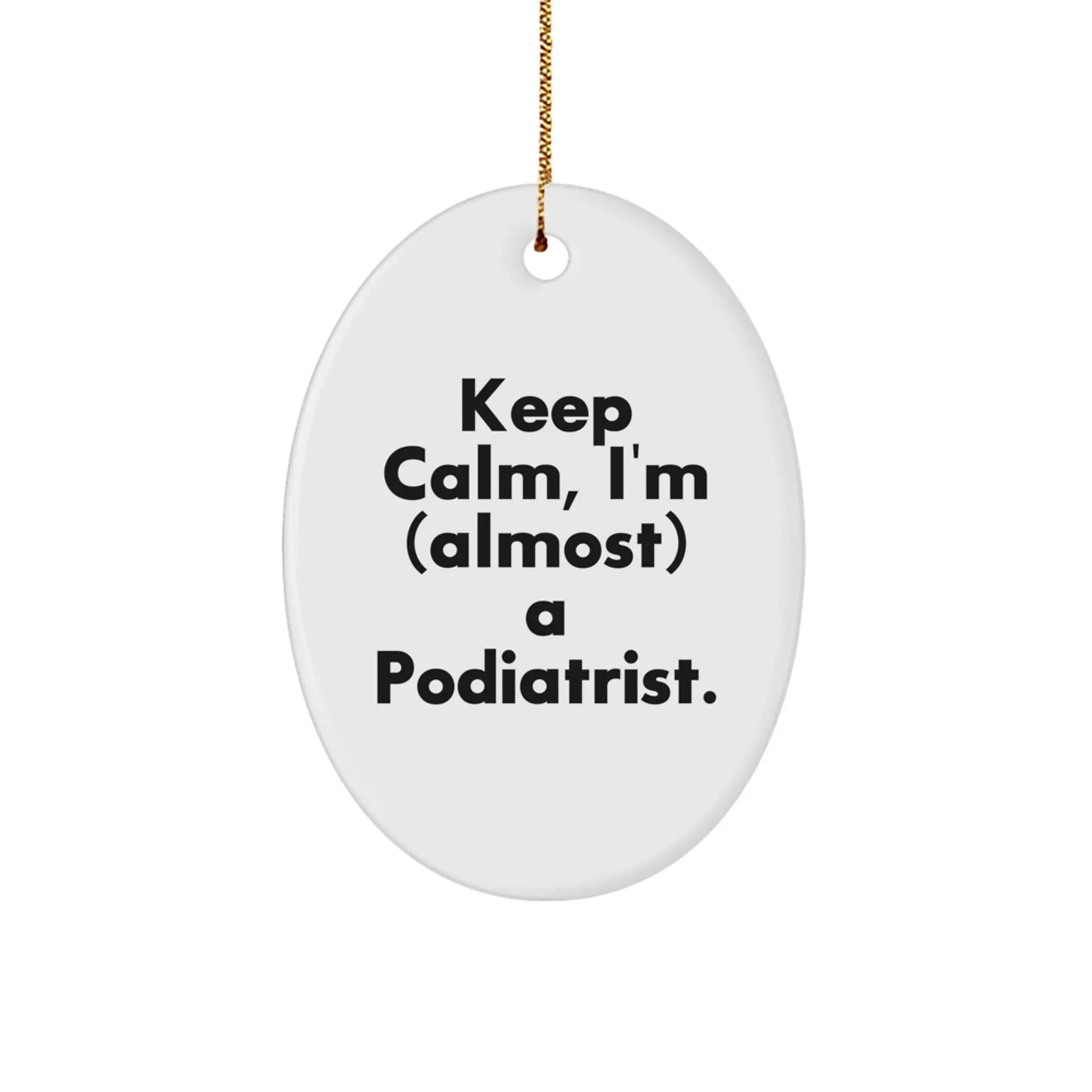 Funny Podiatrist Oval Ornament Gifts from Men to Family Members for Christmas Unique Presents