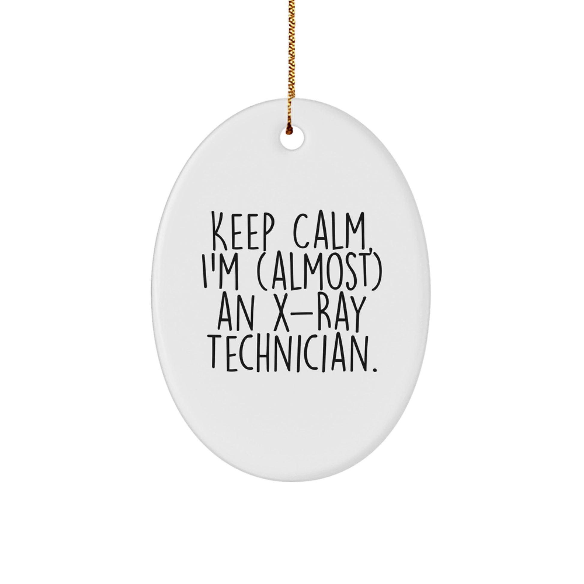 Funny X-Ray Technician Oval Ornament Gifts from Men, Women, Friends, Coworkers, Family for Christmas Unique X-Ray Technician - Image 1
