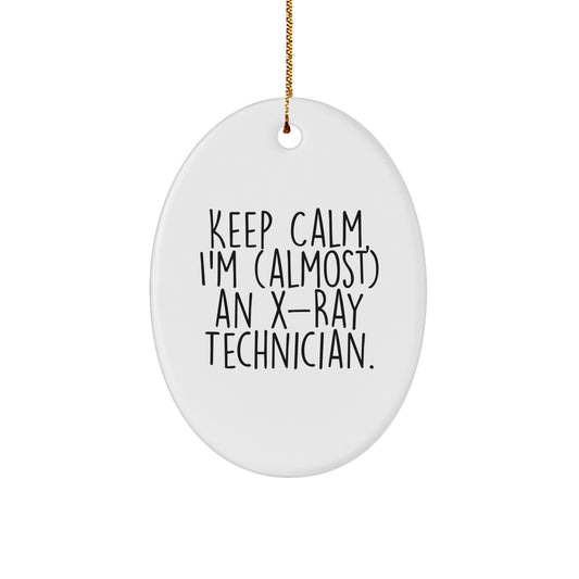 Funny X-Ray Technician Oval Ornament Gifts from Men, Women, Friends, Coworkers, Family for Christmas Unique X-Ray Technician - Image 1