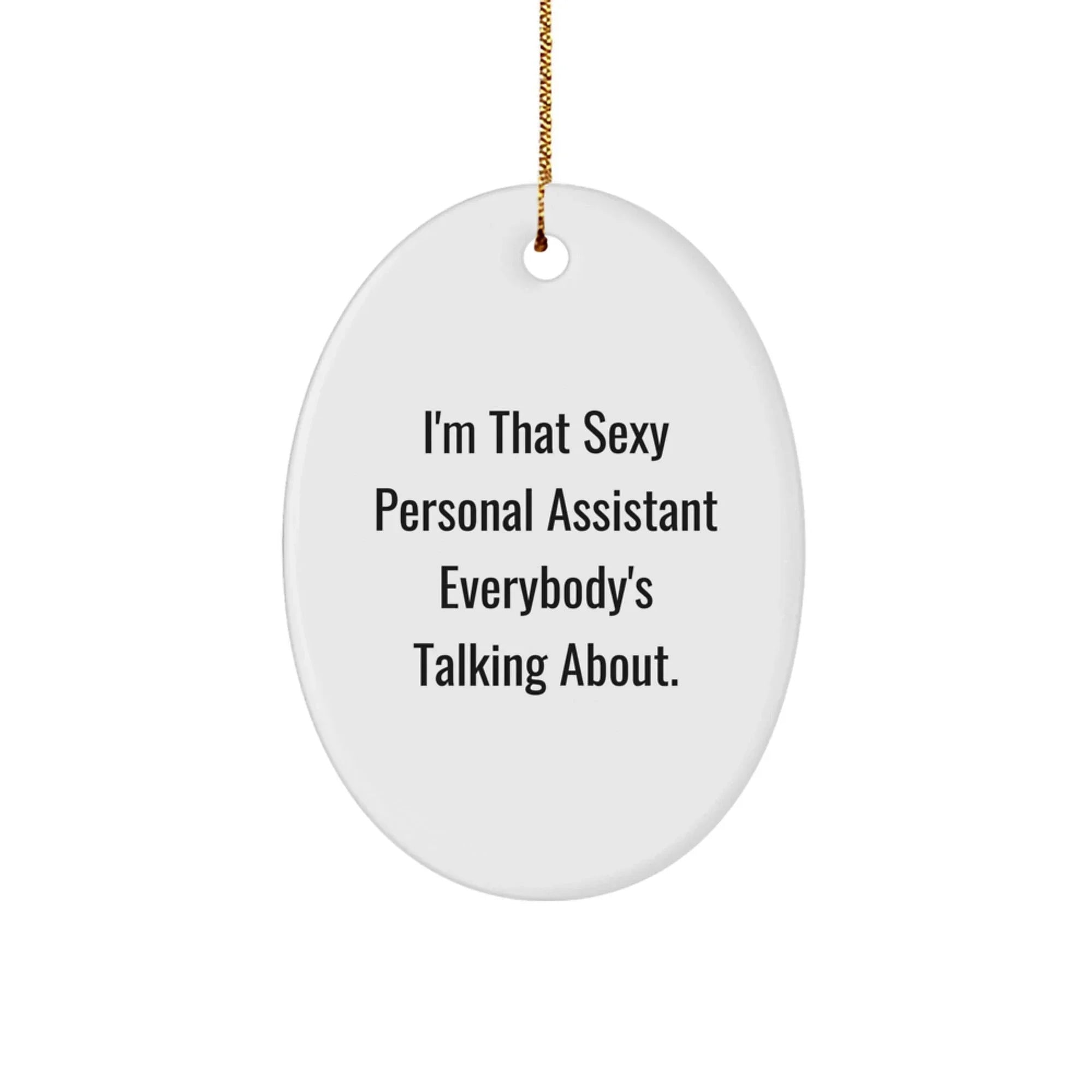 Funny Personal Assistant Gifts for Men Funny Oval Ornaments Christmas Unique Gifts from Friends