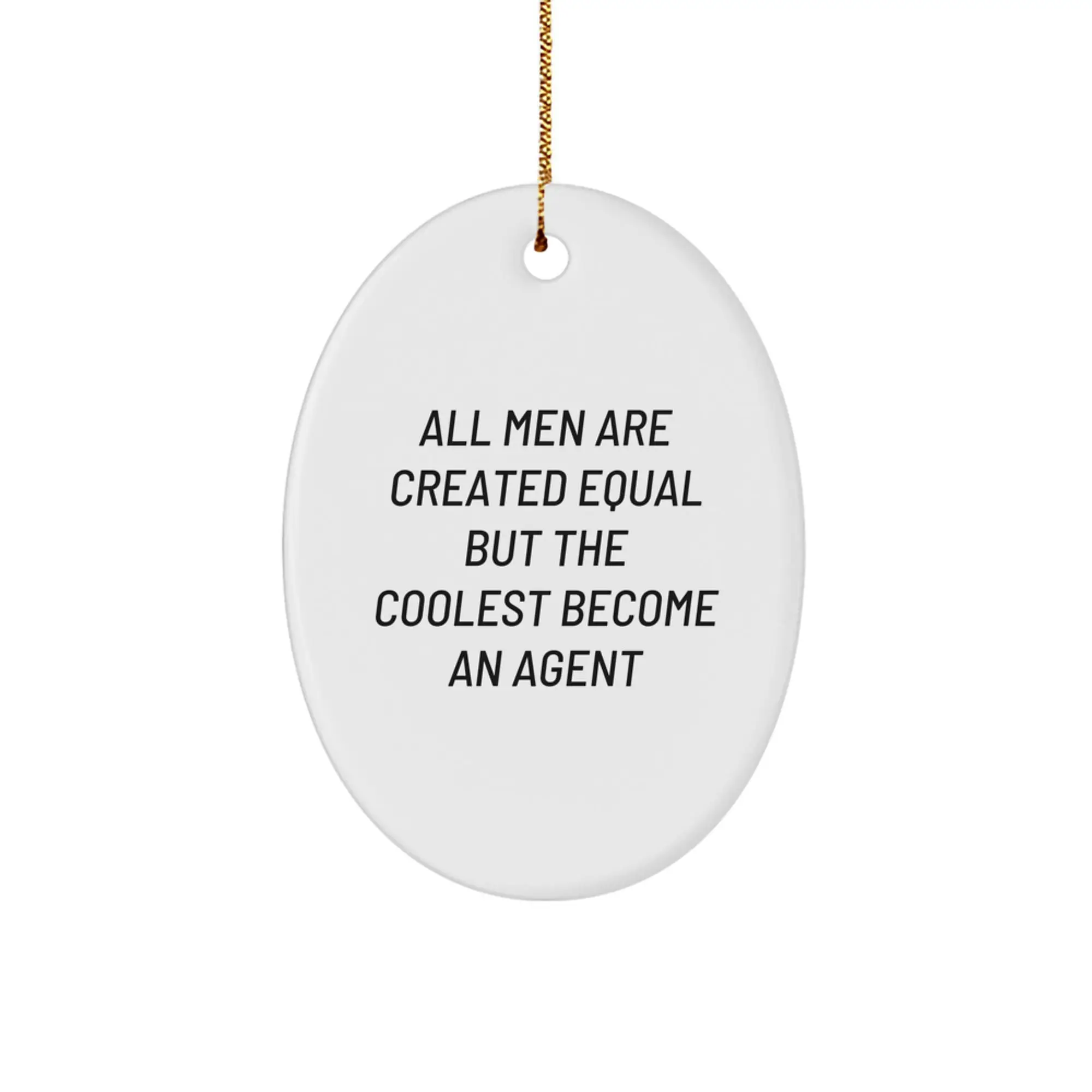 Agent Keepsake Christmas Ornament for Him Gift - Image 1