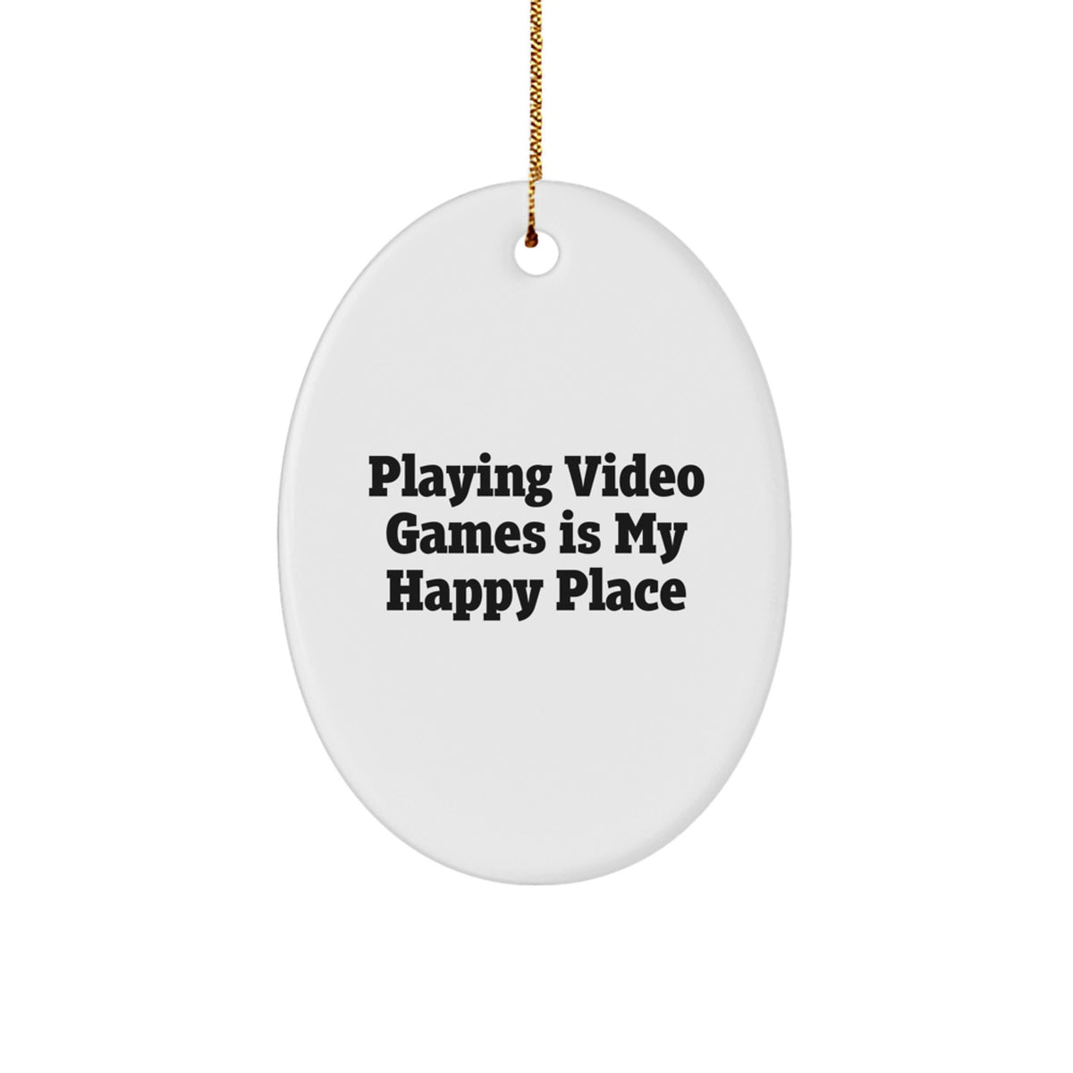 Playful Christmas Ornament Gift for Friends - Playing Video Games Is My - Image 1