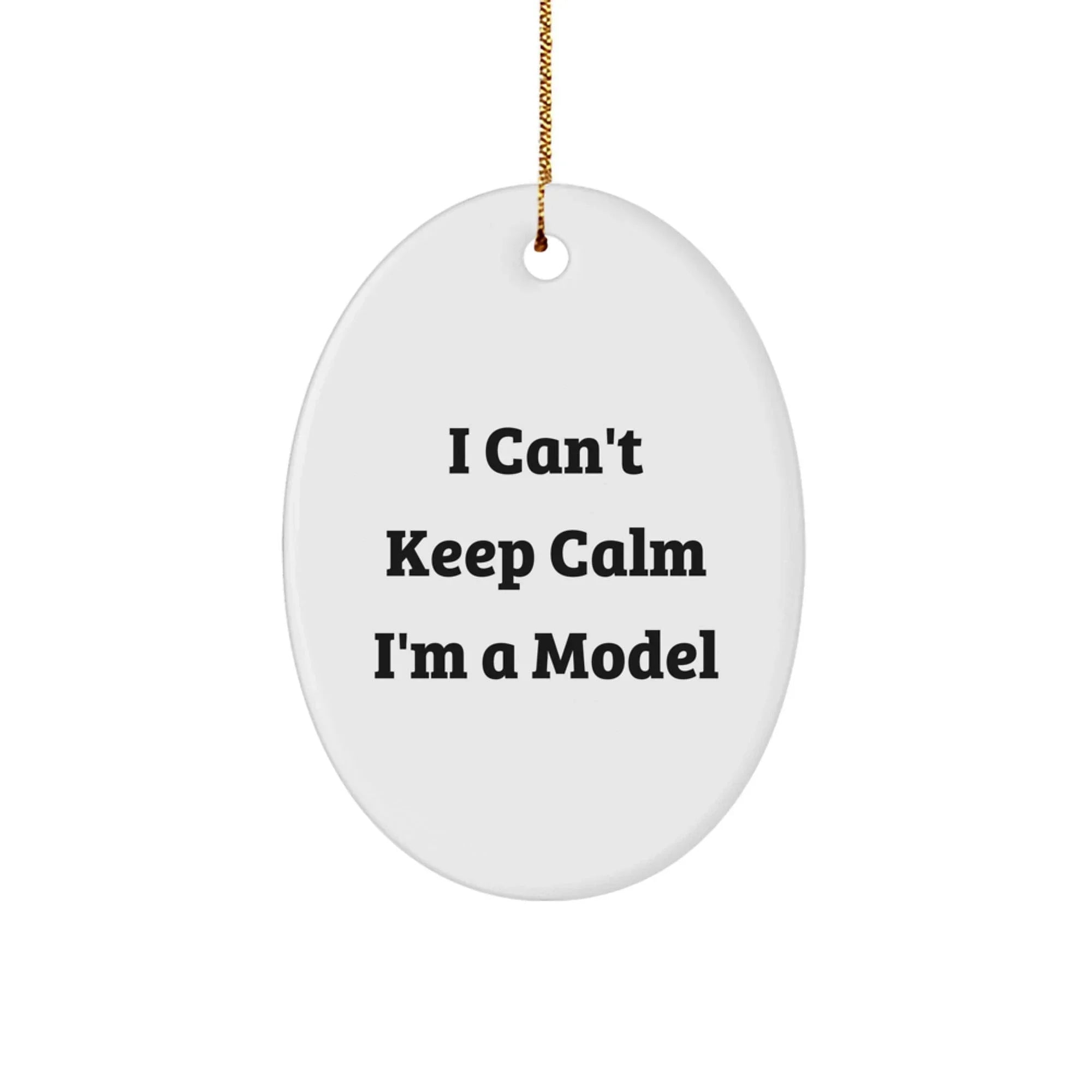 Funny Model Oval Ornament Gifts from Friends for Model Men Women