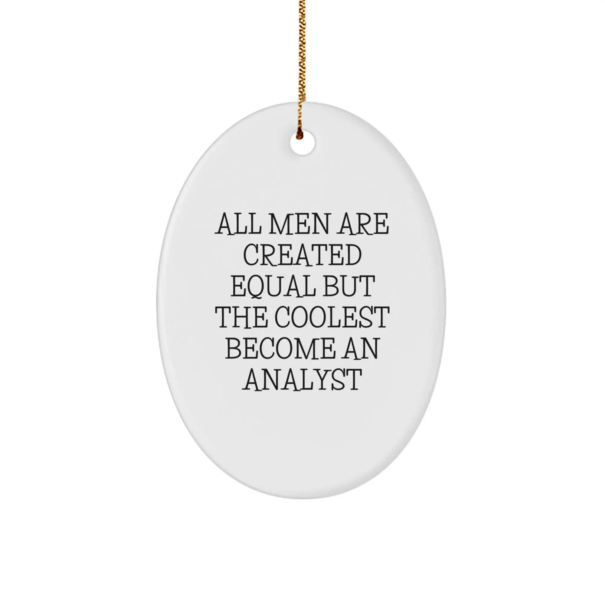 Analyst Keepsake Christmas Ornament for Him Gift - Image 1
