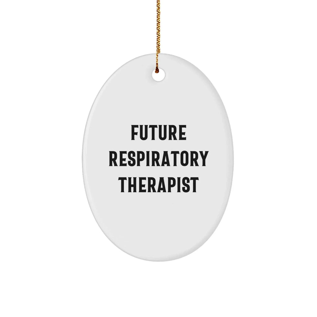 Funny Inspirational Gifts from Friends to Respiratory Therapist Oval Ornament for Christmas Unique Decorations by Future Respiratory Therapist