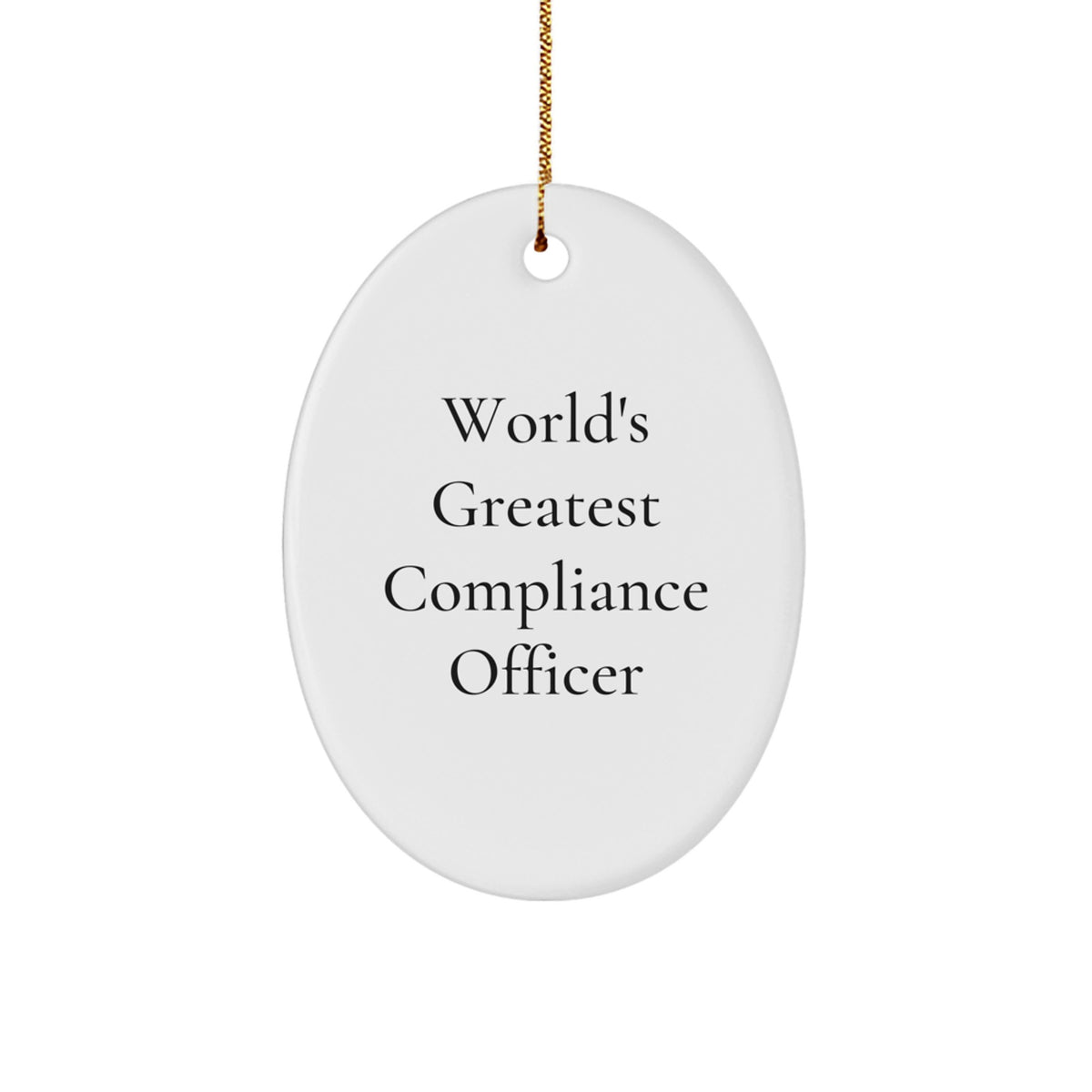 Christmas Ornament Gift World's Greatest Compliance Officer - Favorite - Image 1