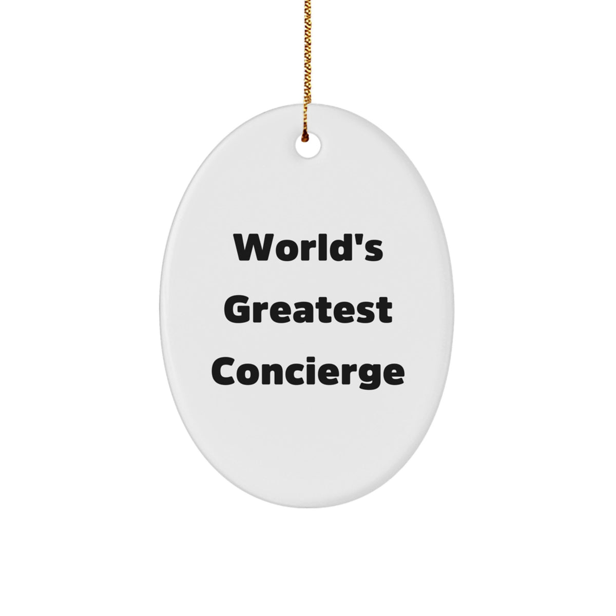 Christmas Gift World's Greatest Concierge Ornament for Her Present - Image 1