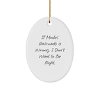 Funny Model Railroads Oval Ornament Gifts from Family for Christmas, Christmas Unique Model Railroads Decorations, Oval Ornament Model Railroads - Image 1