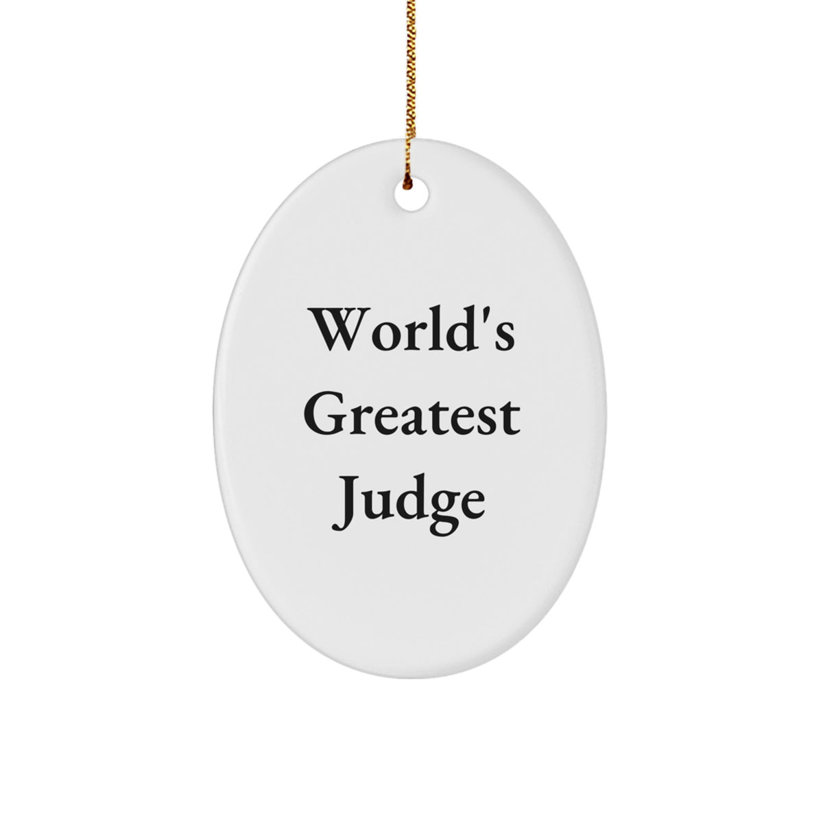Christmas Ornament Gift World's Greatest Judge - A Thoughtful Idea - Image 1