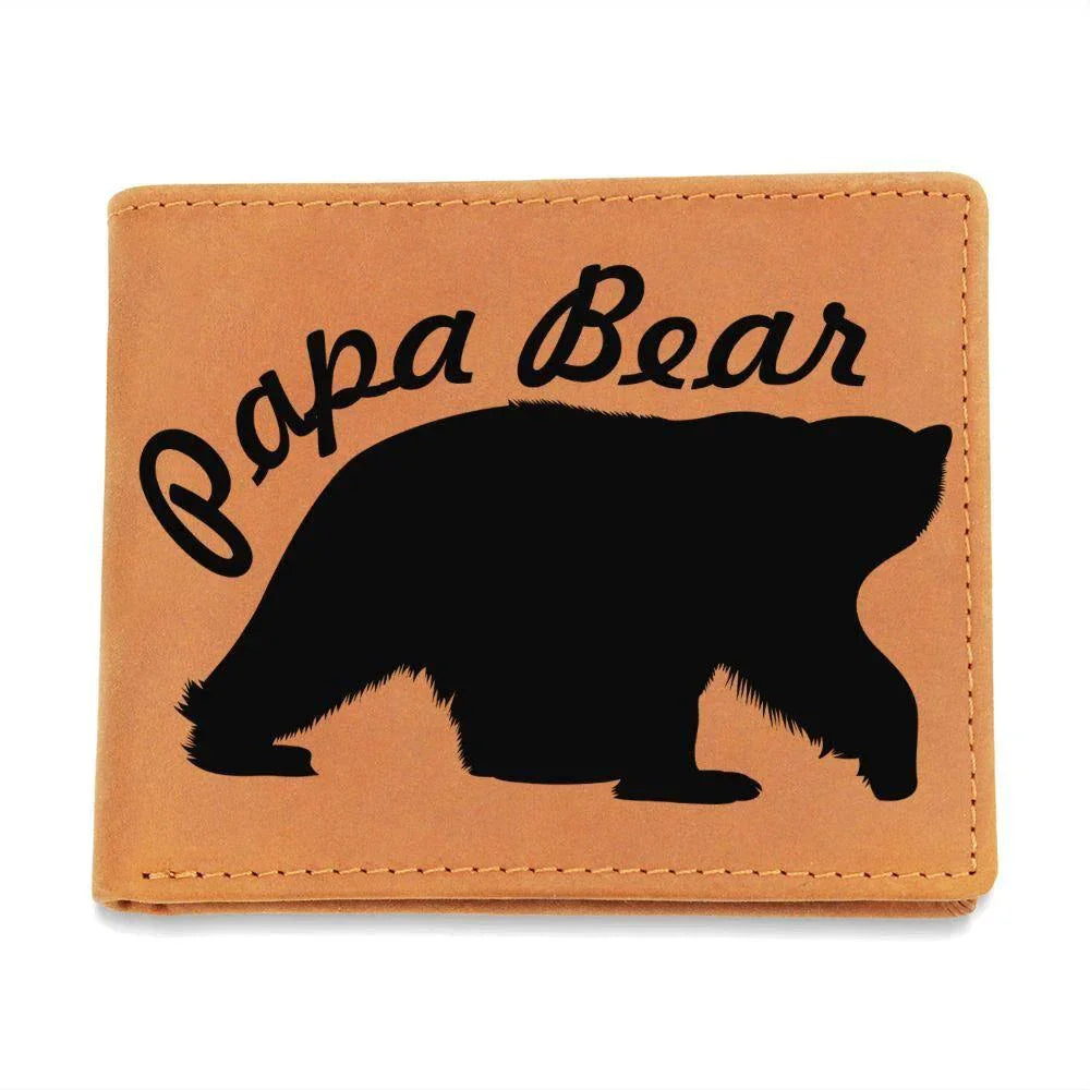 Papa Bear Leather Wallet