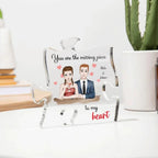 Personalized Couples You are the Missing Piece to my Heart Puzzle Acrylic Puzzle