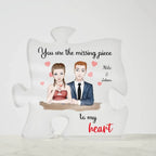 Personalized Couples You are the Missing Piece to my Heart Puzzle Acrylic Puzzle
