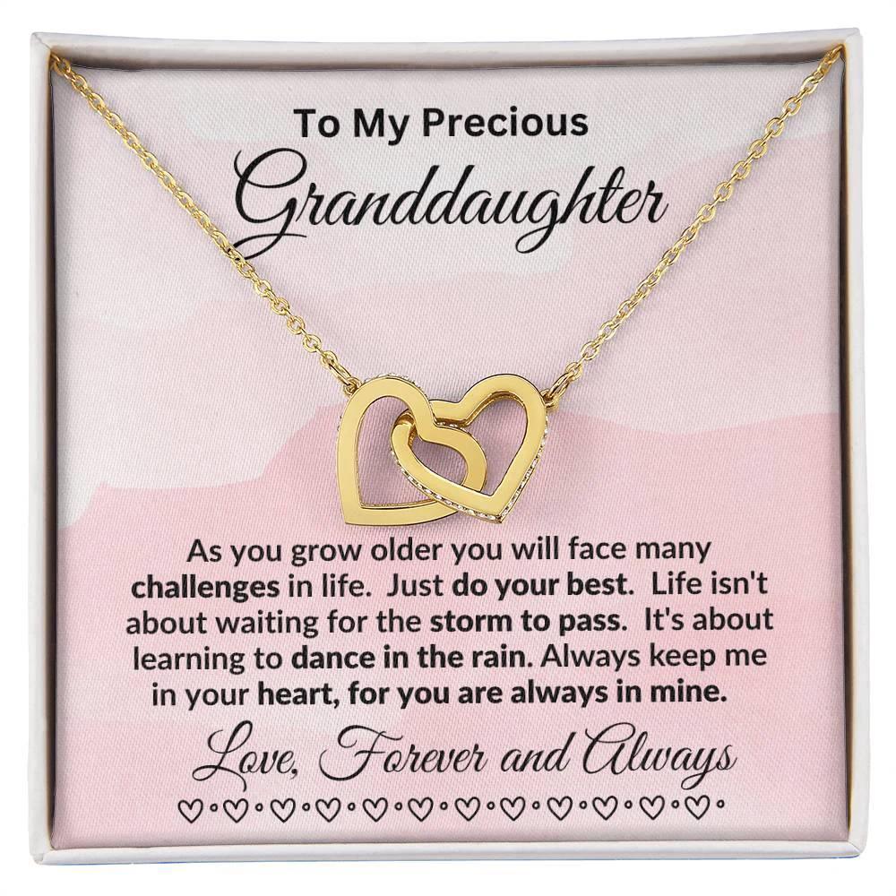 Personalized Granddaughter Necklace Dance in the Rain